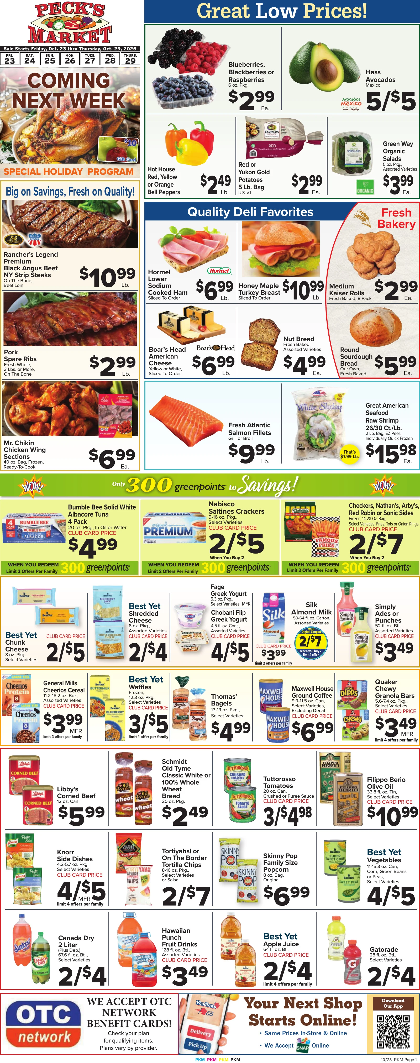 Peck's Market Weekly Ad - Page 1