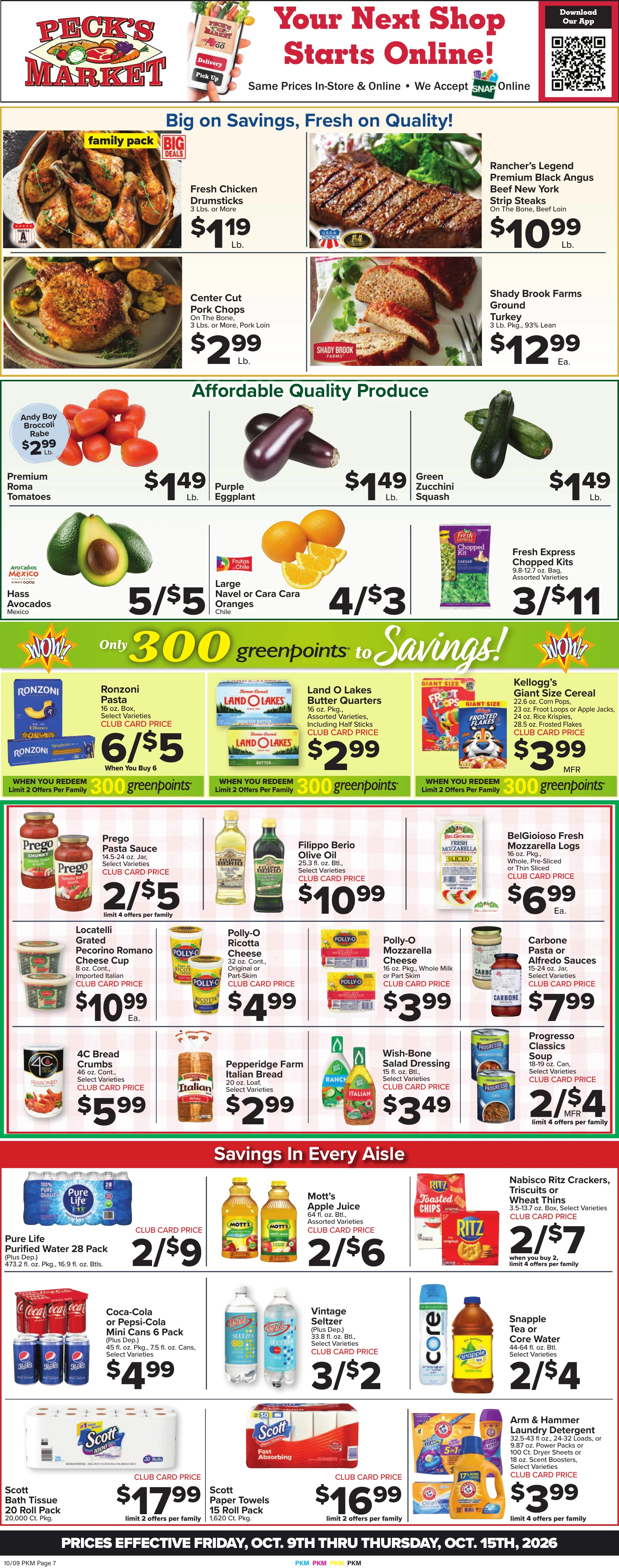 Peck's Market Weekly Ad - Page 1