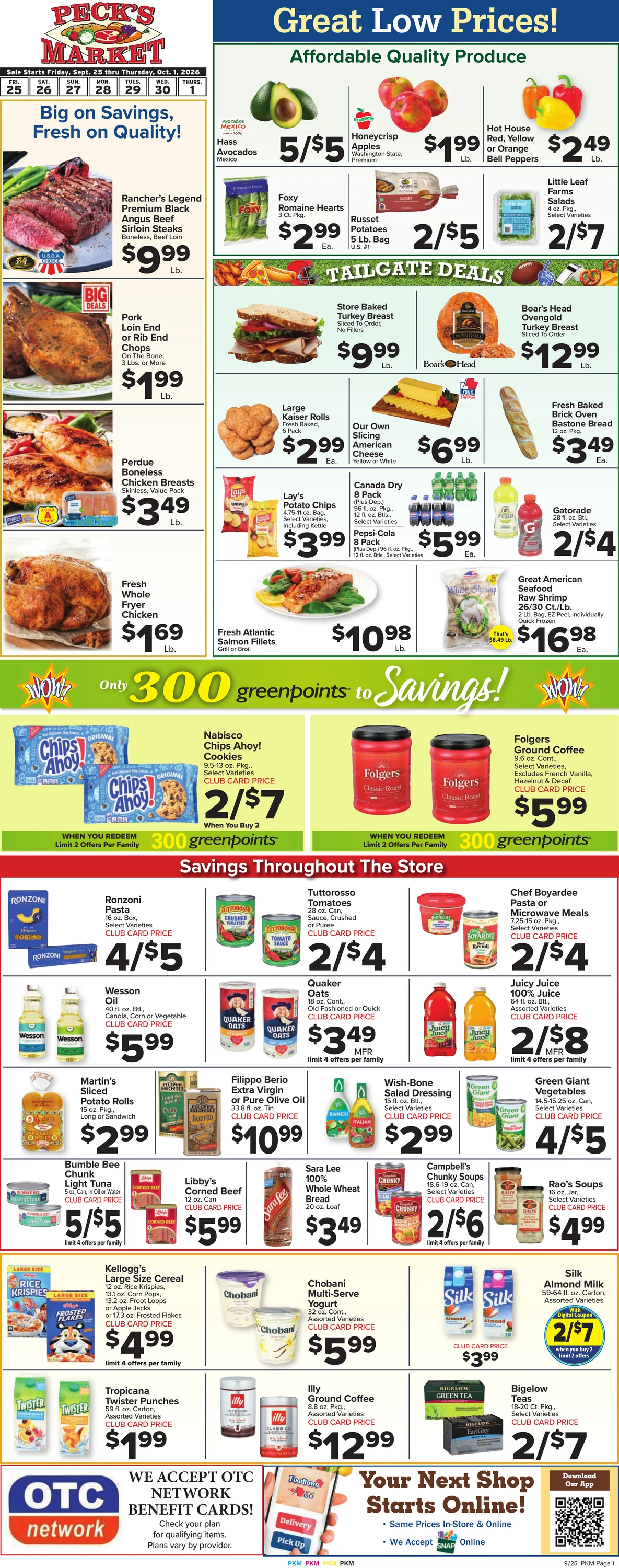 Peck's Market Weekly Ad - Page 1