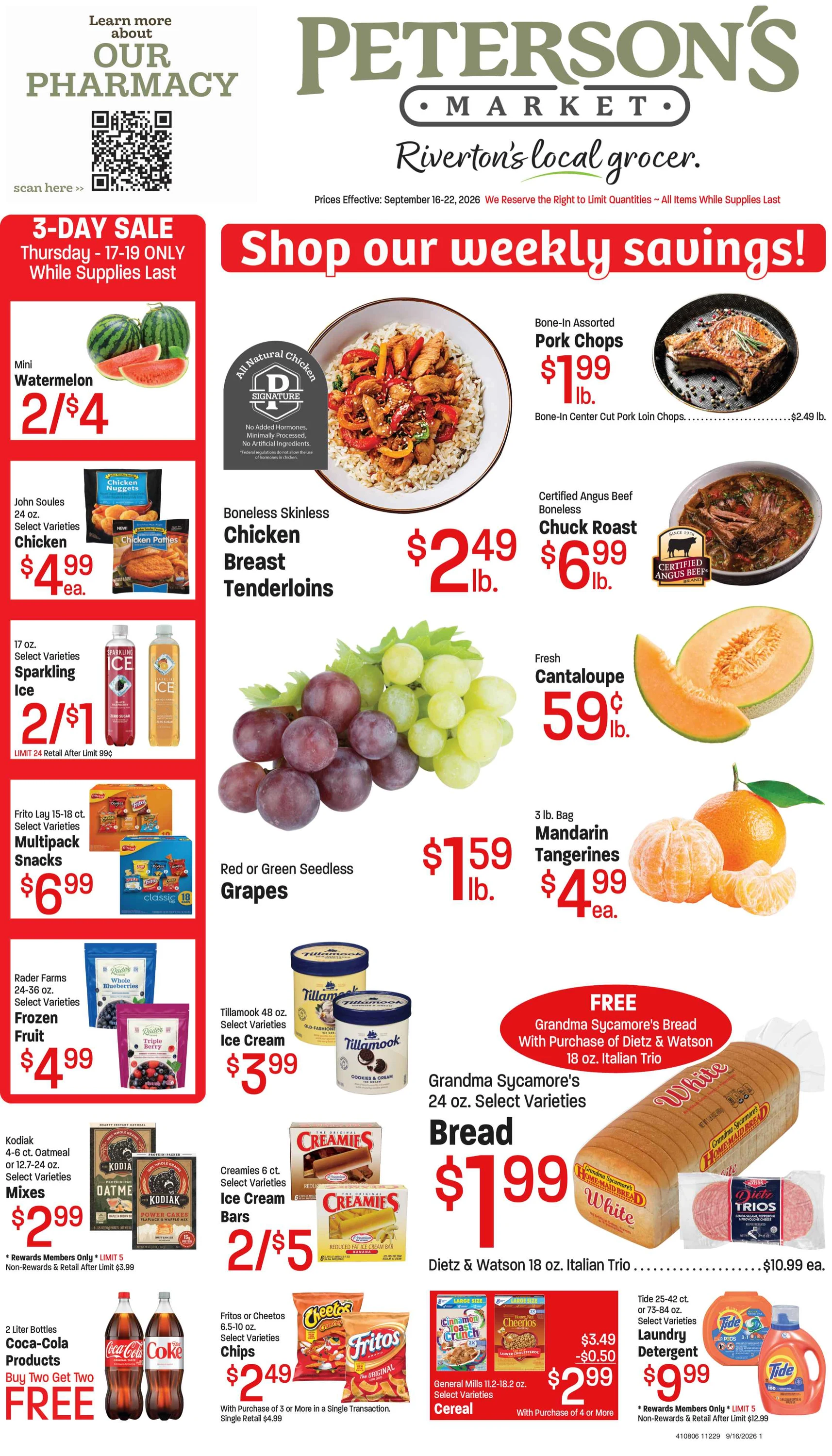 Peterson's Fresh Market Peterson's Weekly Ad - Sept 16-22, 2026 - Page 1