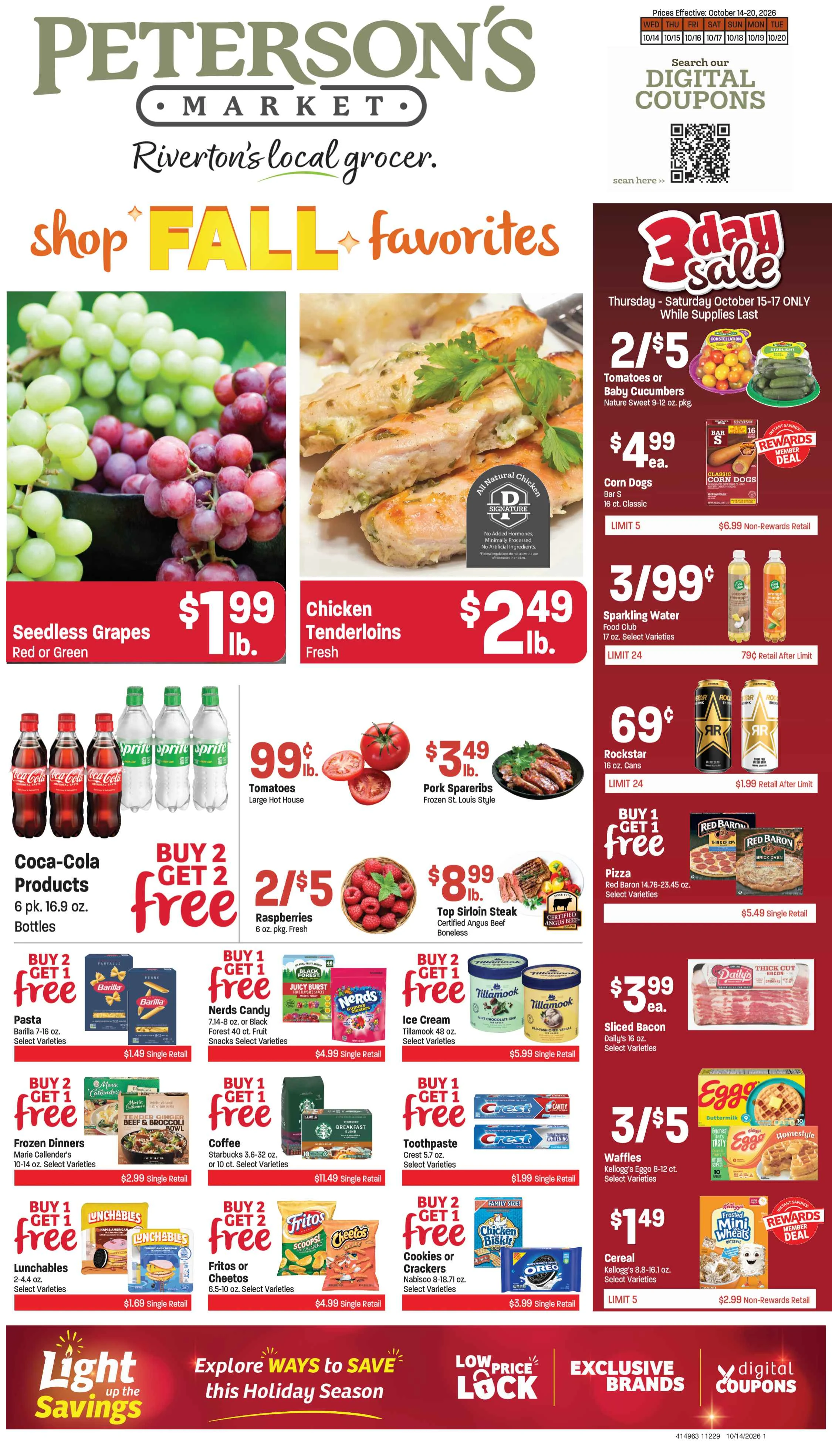 Peterson's Fresh Market Peterson's Weekly Ad Oct 14-20, 2026 - Page 1