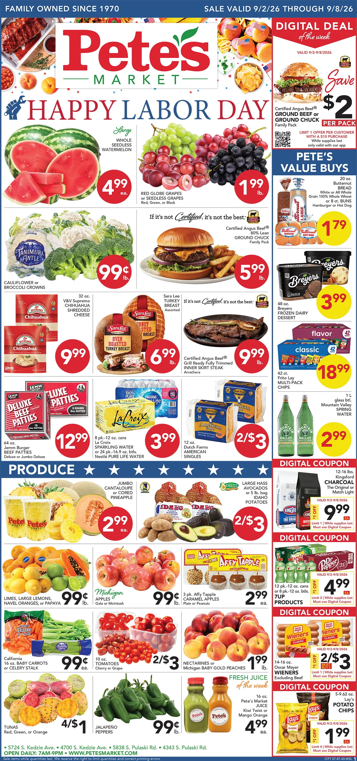 Pete's Market - 43rd & Pulaski Valid Dates 09/02/2026 - 09/08/2026 | View PDF - Page 1