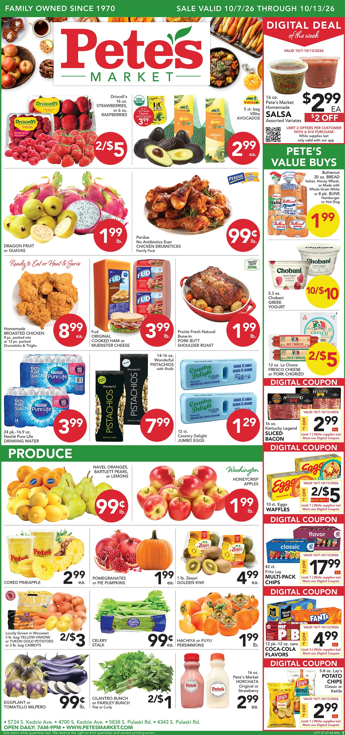 Pete's Market - 43rd & Pulaski Valid Dates 10/07/2026 - 10/13/2026 | View PDF - Page 1