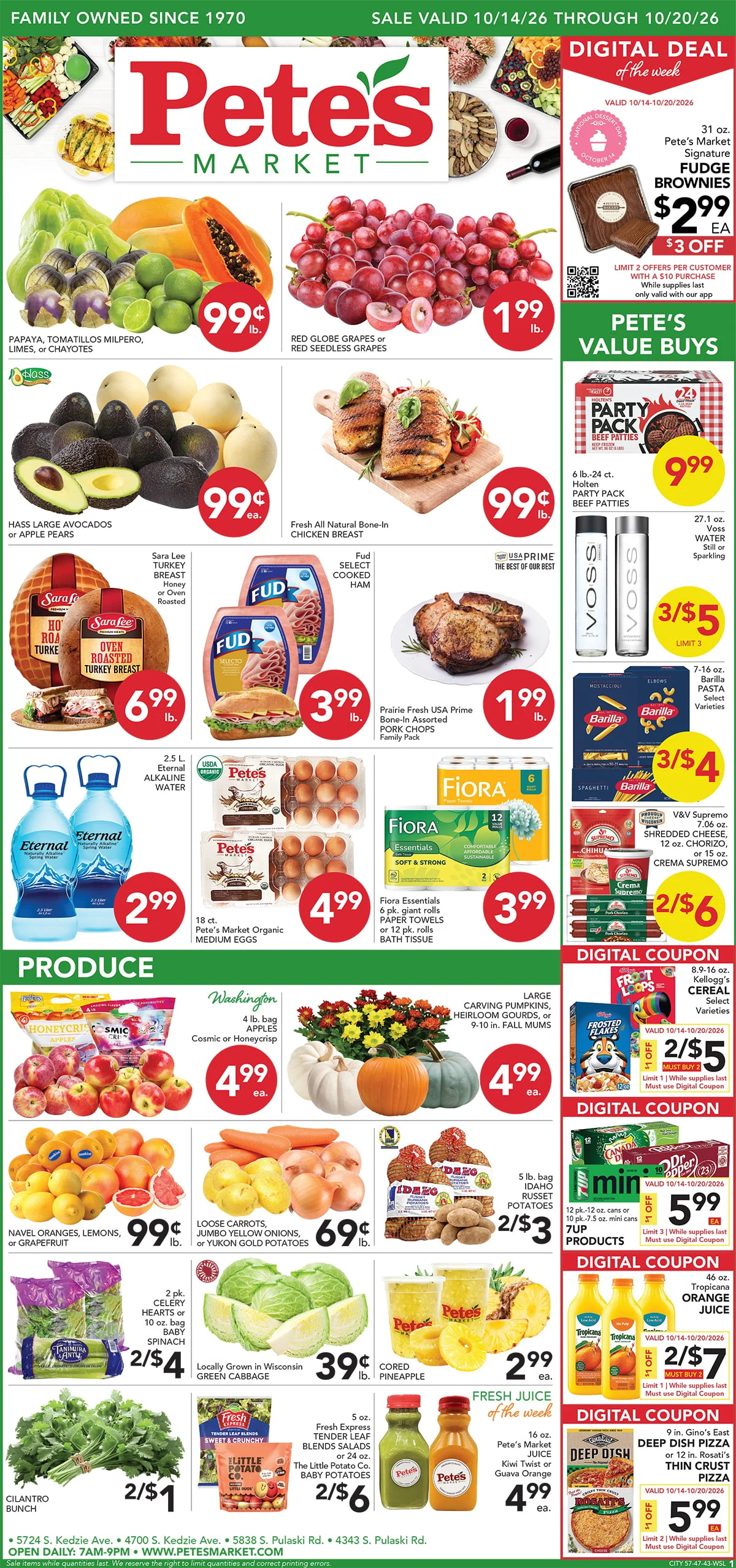 Pete's Market - 47th & Kedzie Valid Dates 10/14/2026 - 10/20/2026 | View PDF - Page 1