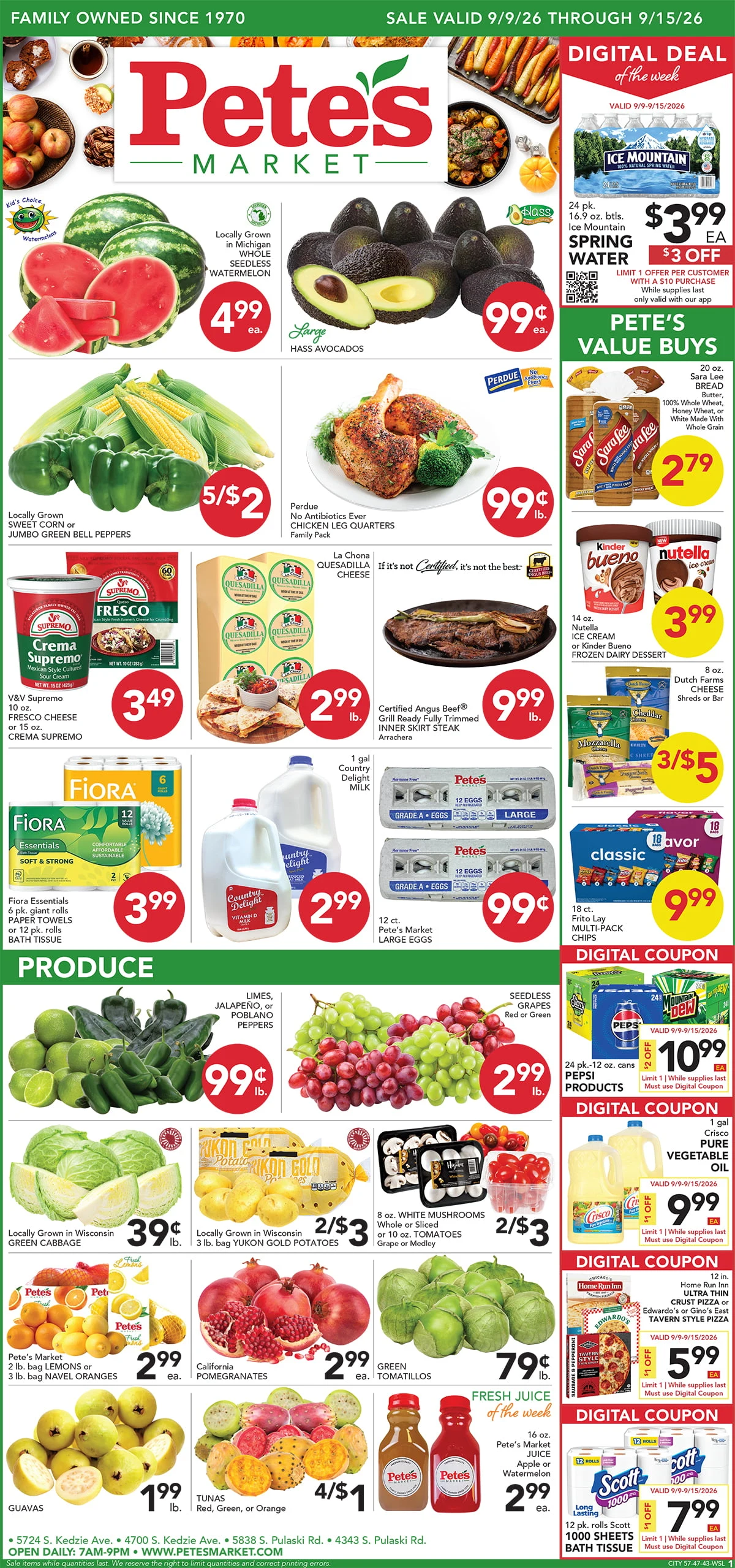 Pete's Market - 47th & Kedzie Valid Dates 09/09/2026 - 09/15/2026 | View PDF - Page 1