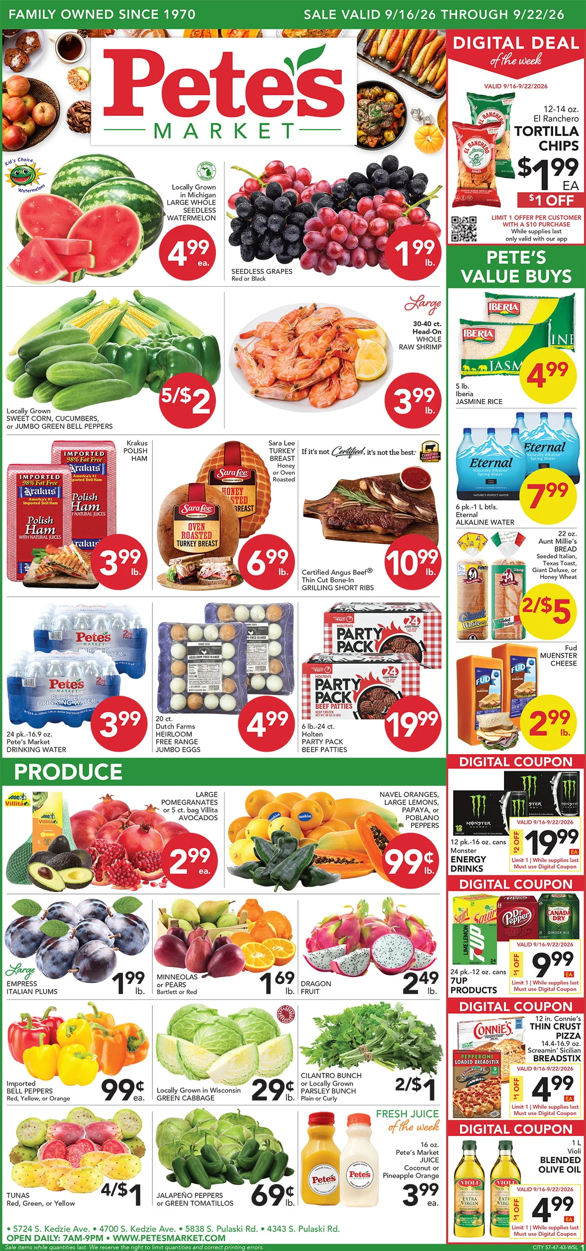 Pete's Market - 57th & Kedzie Valid Dates 09/16/2026 - 09/22/2026 | View PDF - Page 1