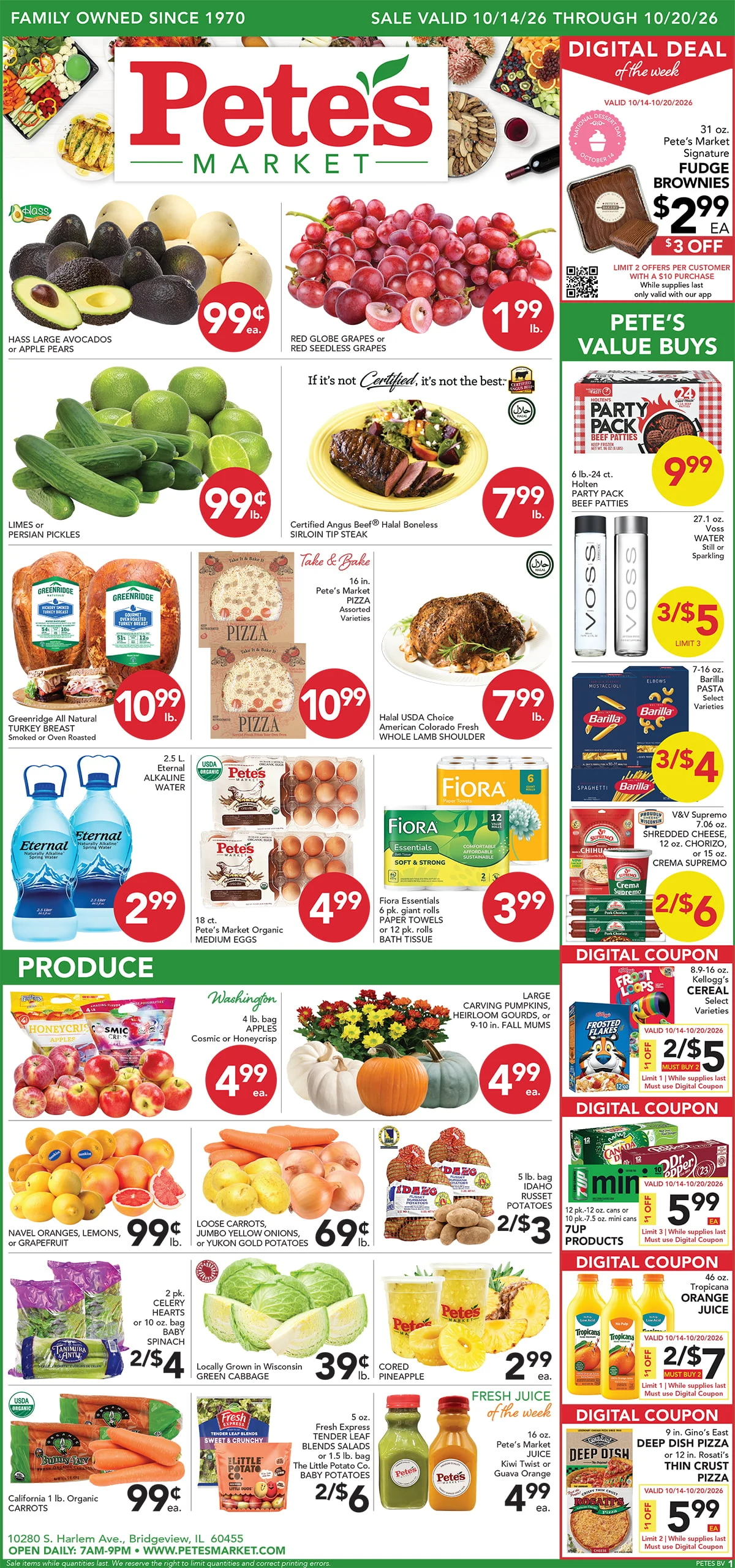 Pete's Market - Bridgeview Valid Dates 10/14/2026 - 10/20/2026 | View PDF - Page 1