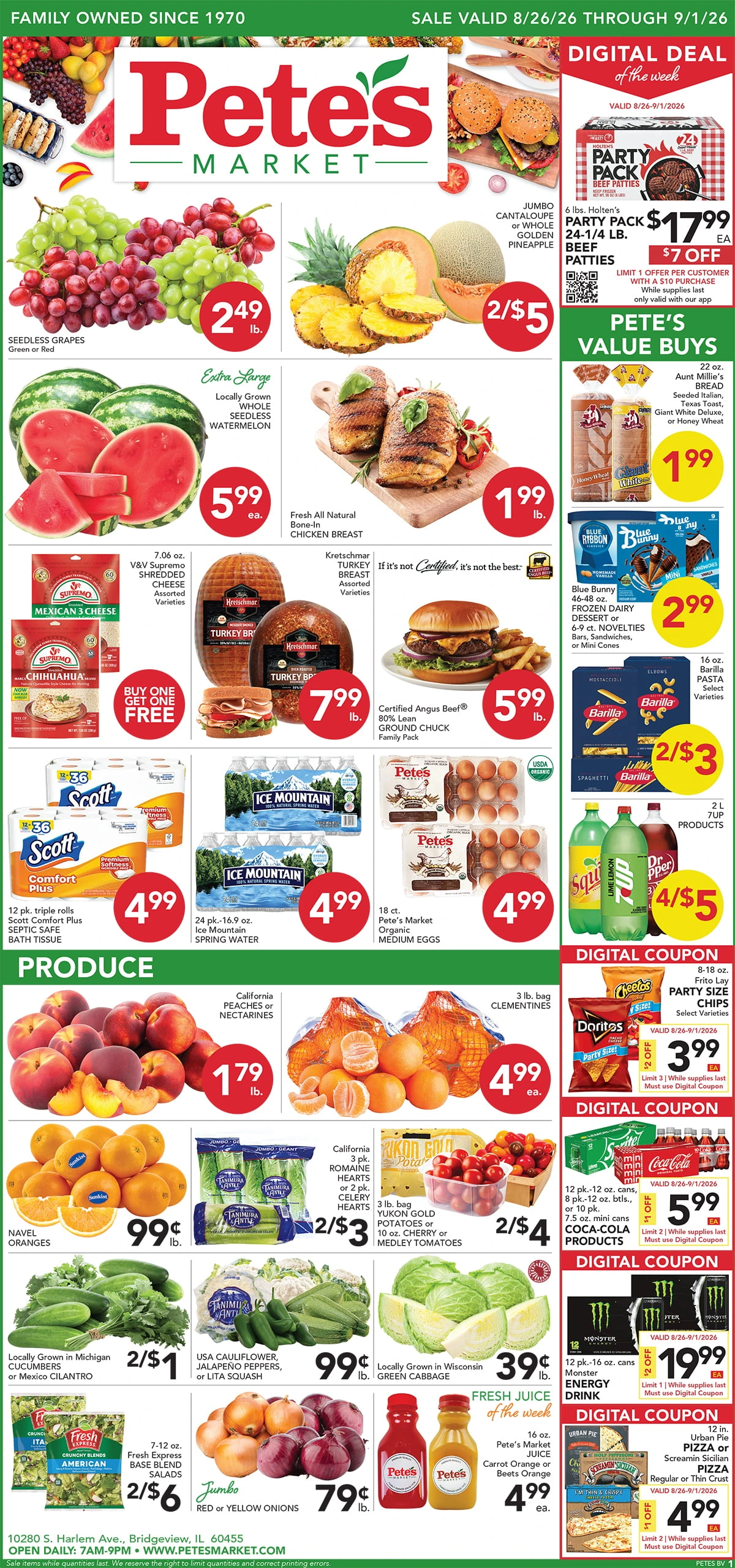 Pete's Market - Bridgeview Valid Dates 08/26/2026 - 09/01/2026 | View PDF - Page 1