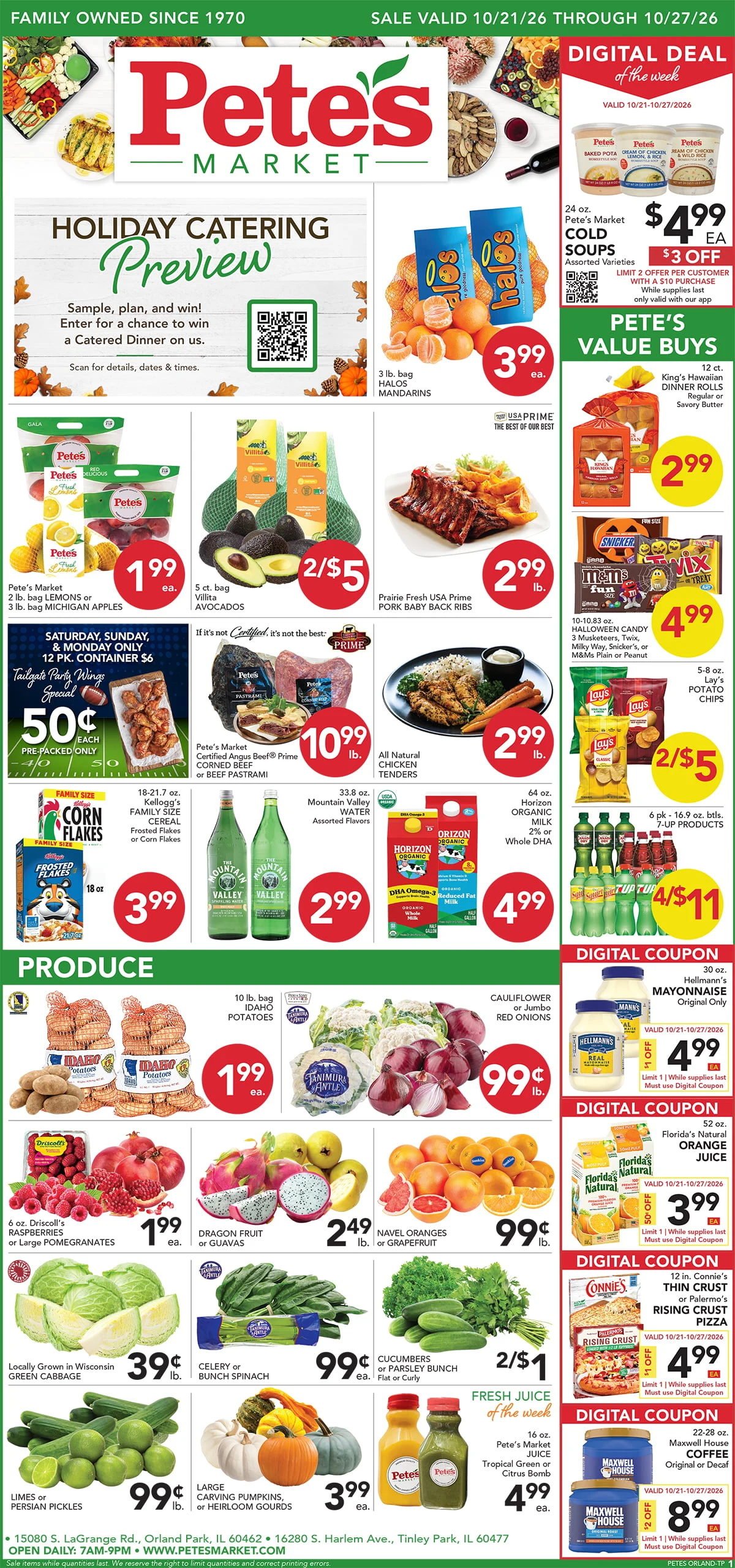 Pete's Market - Bridgeview Valid Dates 10/21/2026 - 10/27/2026 | View PDF - Page 1