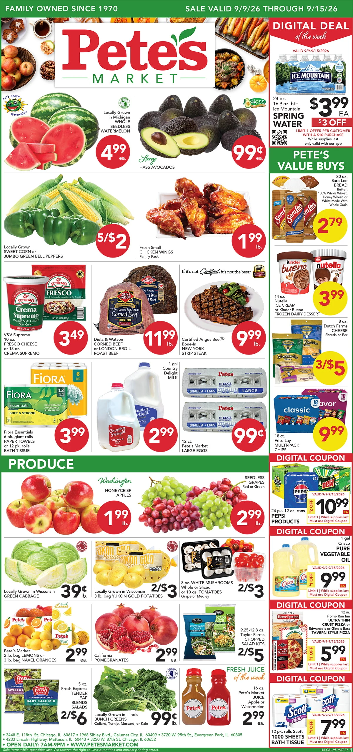 Pete's Market - Calumet City Valid Dates 09/09/2026 - 09/15/2026 | View PDF - Page 1