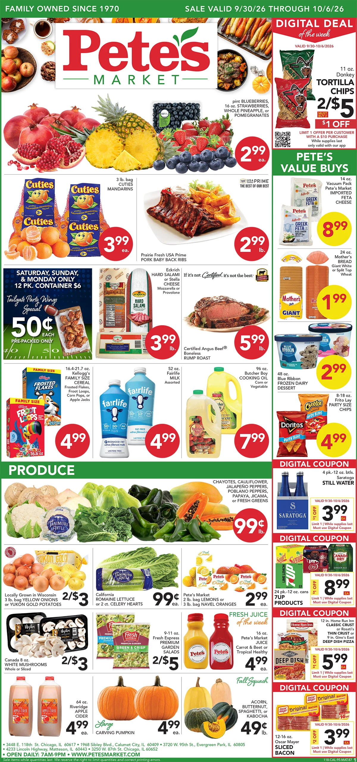 Pete's Market - Calumet City Valid Dates 09/30/2026 - 10/06/2026 | View PDF - Page 1