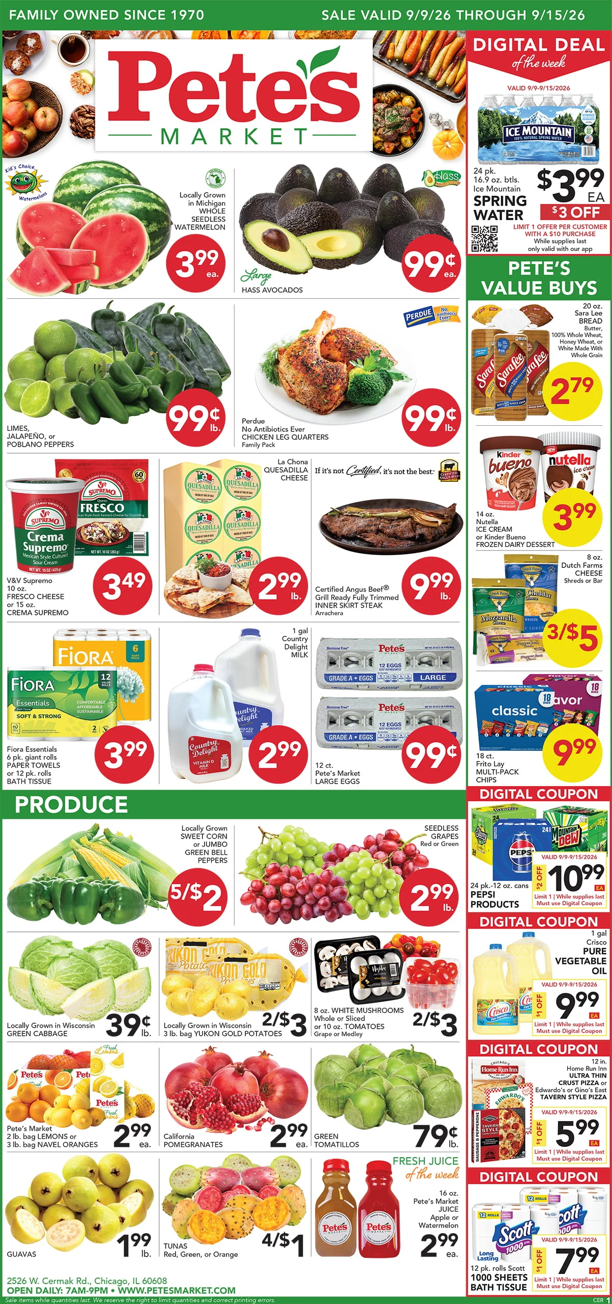Pete's Market - Cermak & Rockwell Valid Dates 09/09/2026 - 09/15/2026 | View PDF - Page 1