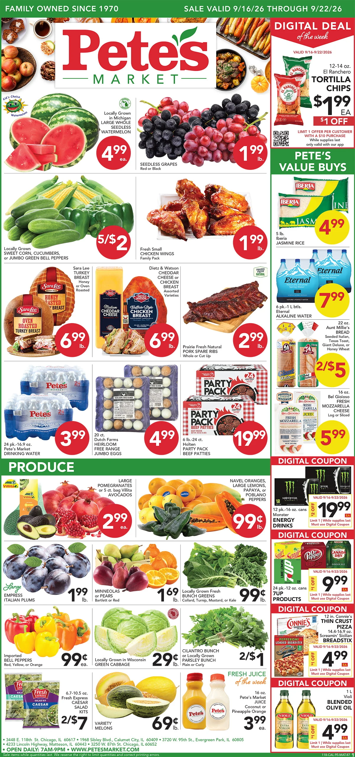 Pete's Market - Evergreen Park Valid Dates 09/16/2026 - 09/22/2026 | View PDF - Page 1
