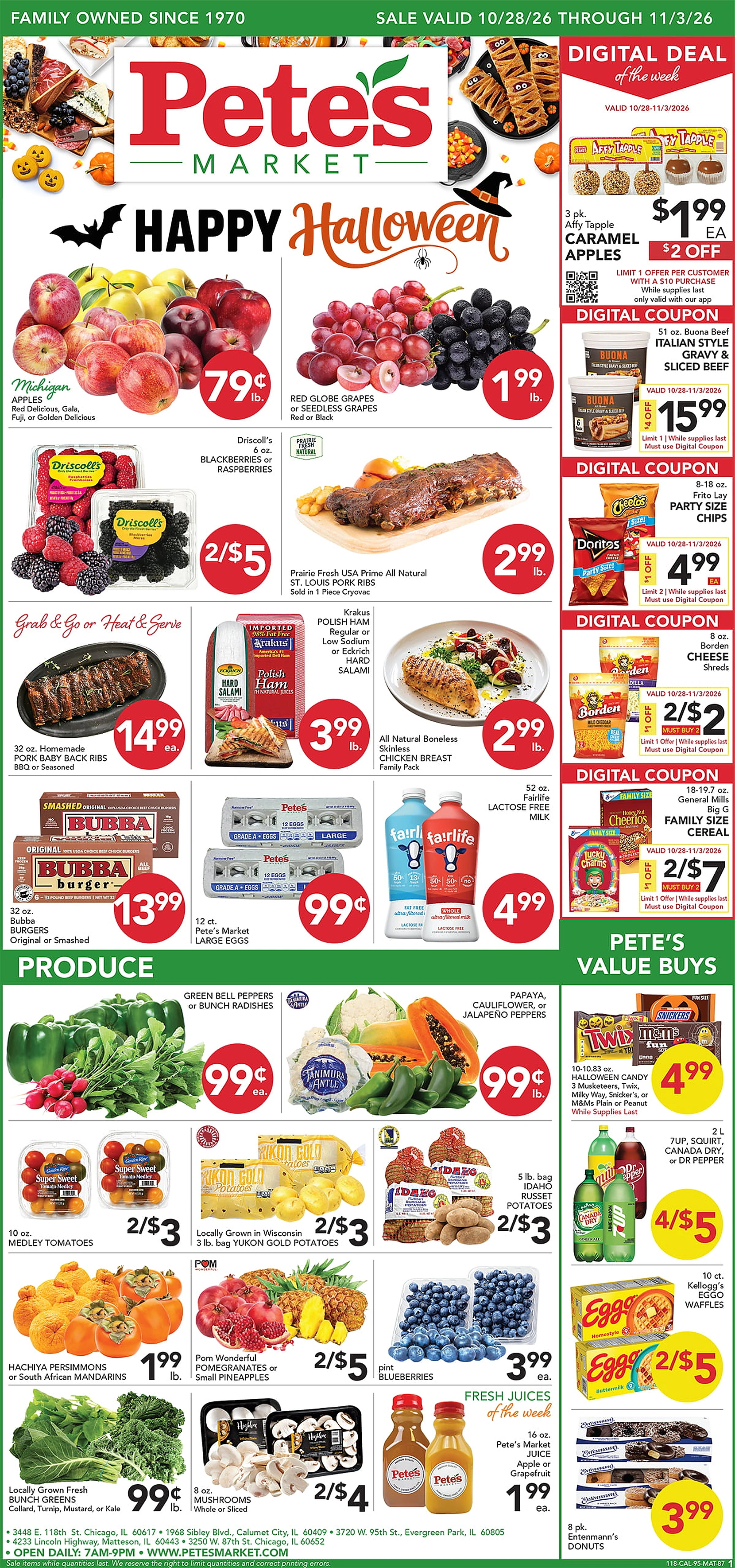 Pete's Market - Evergreen Park Valid Dates 10/28/2026 - 11/03/2026 | View PDF - Page 1