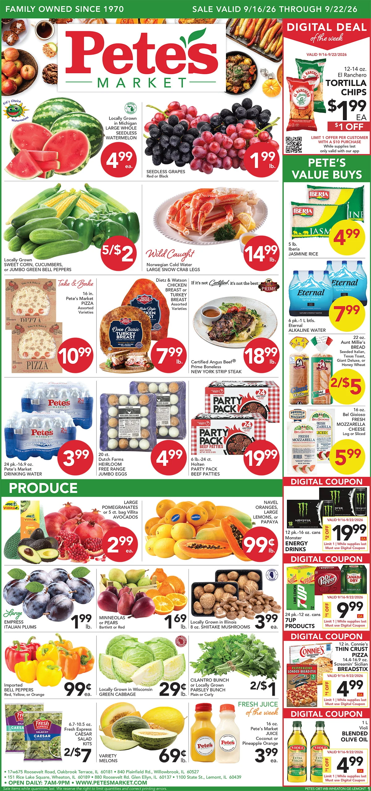 Pete's Market - Glen Ellyn Valid Dates 09/16/2026 - 09/22/2026 | View PDF - Page 1