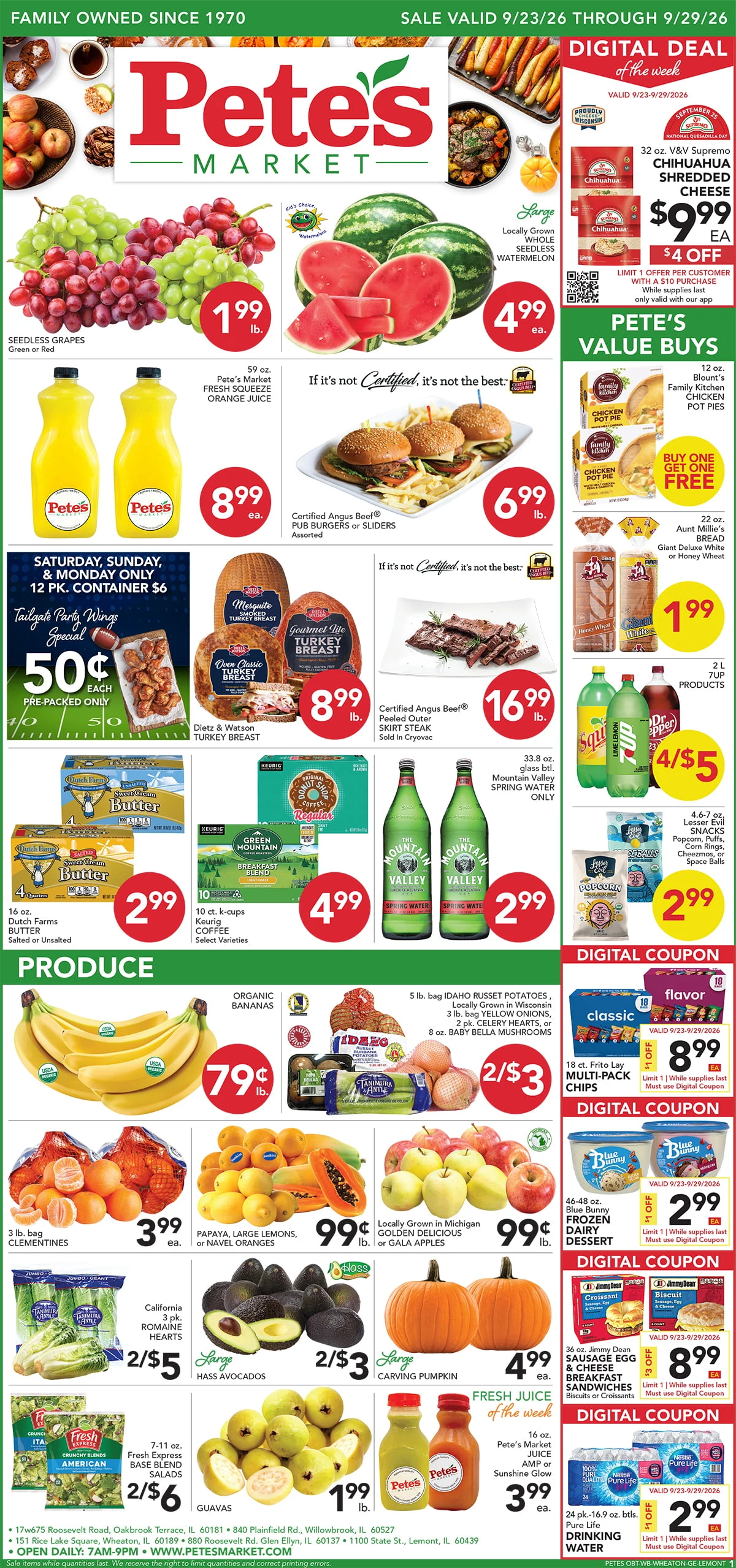 Pete's Market - Lemont Valid Dates 09/23/2026 - 09/29/2026 | View PDF - Page 1