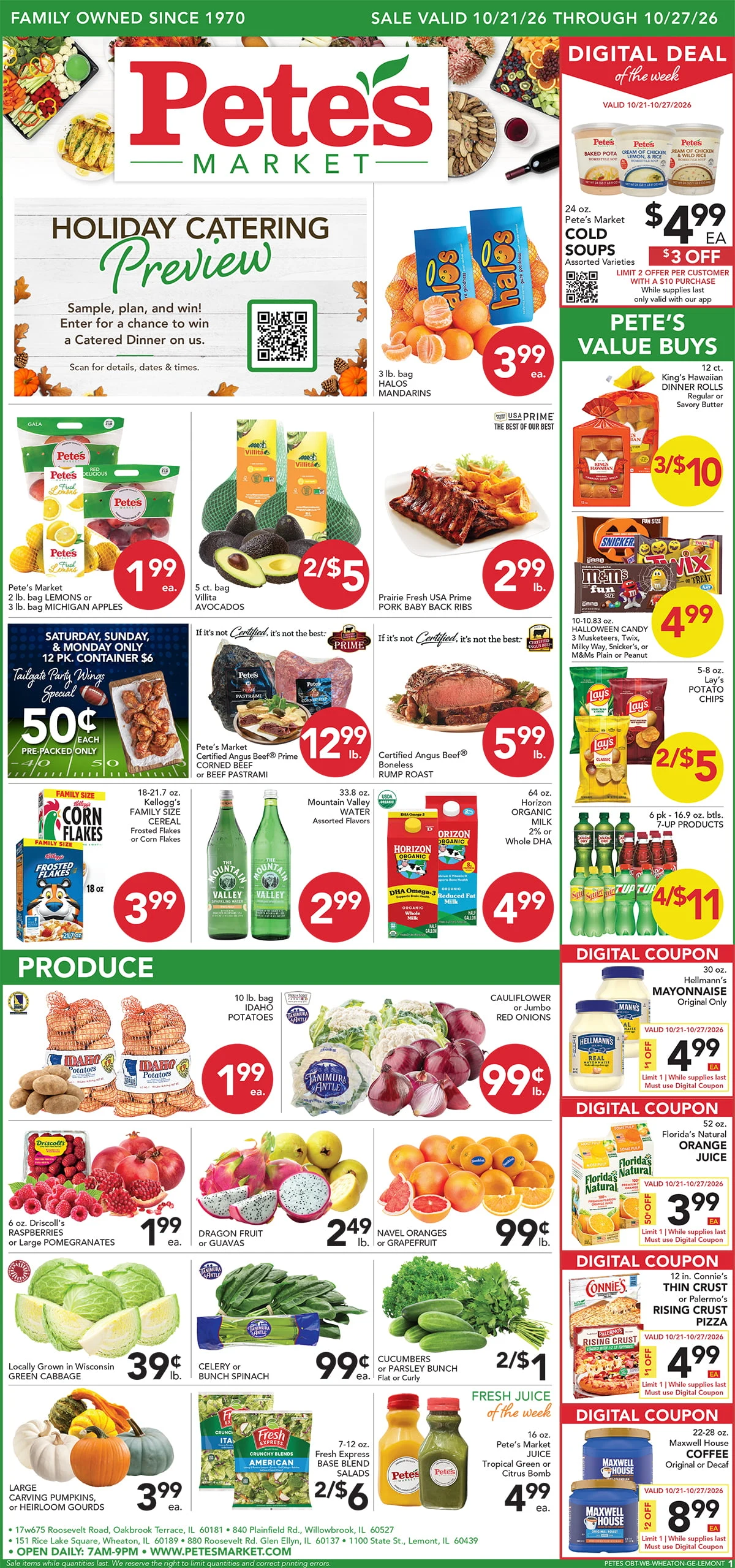 Pete's Market - Lemont Valid Dates 10/21/2026 - 10/27/2026 | View PDF - Page 1