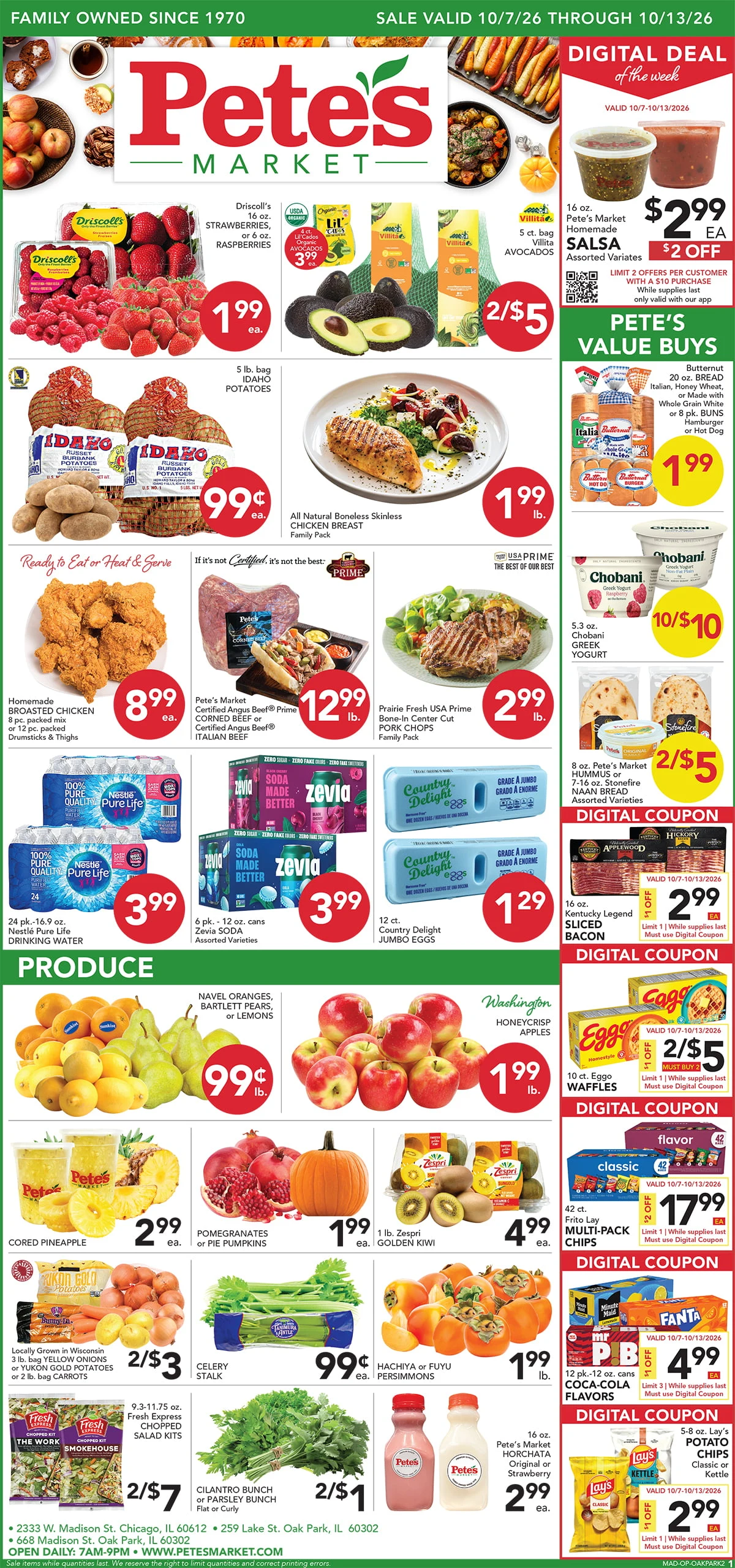 Pete's Market - Oak Park Valid Dates 10/07/2026 - 10/13/2026 | View PDF - Page 1