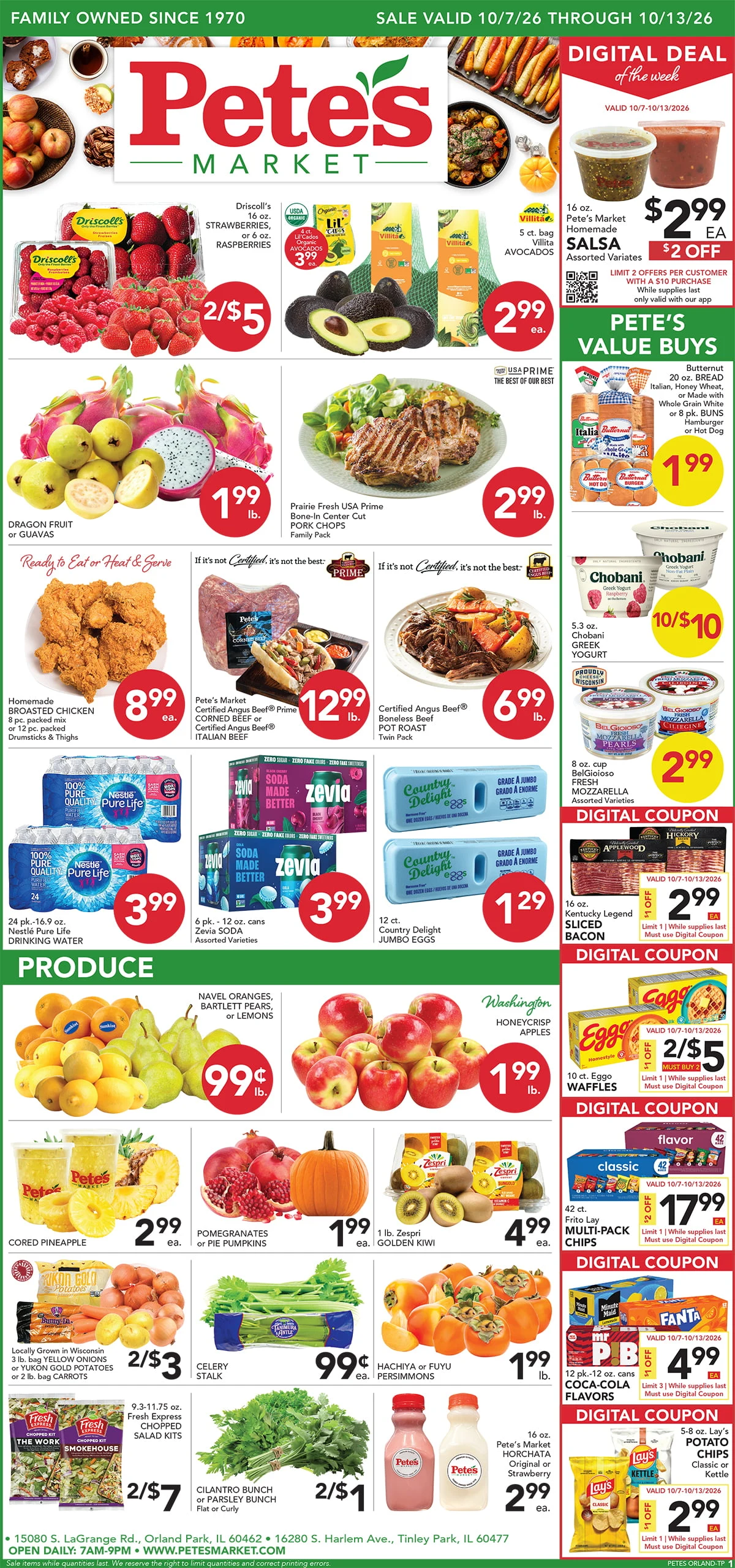 Pete's Market - Orland Park Valid Dates 10/07/2026 - 10/13/2026 | View PDF - Page 1