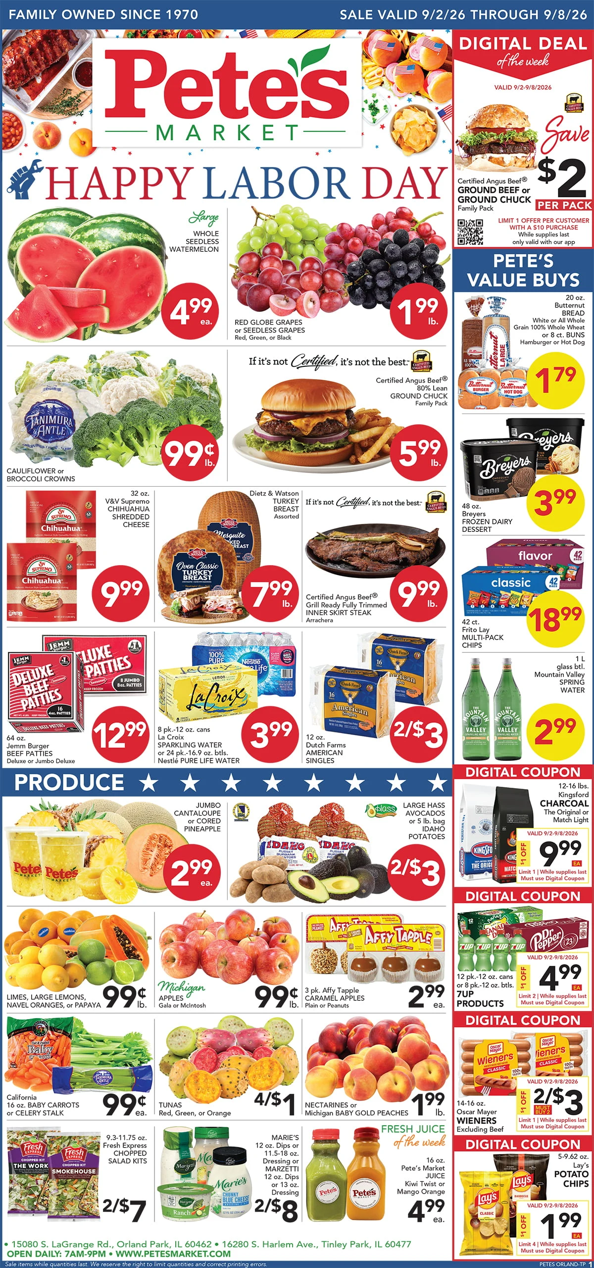 Pete's Market - Tinley Park Valid Dates 09/02/2026 - 09/08/2026 | View PDF - Page 1