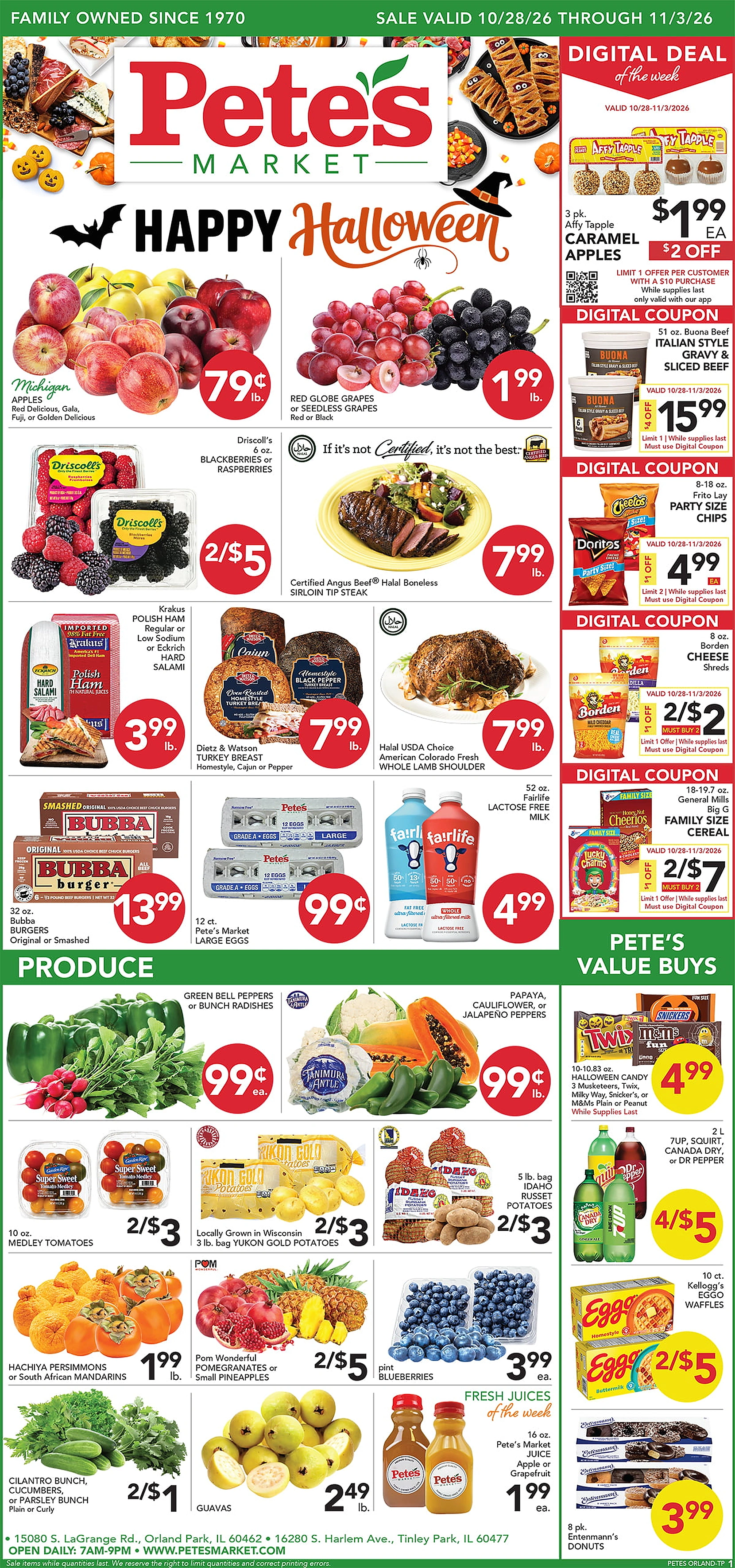 Pete's Market - Tinley Park Valid Dates 10/28/2026 - 11/03/2026 | View PDF - Page 1