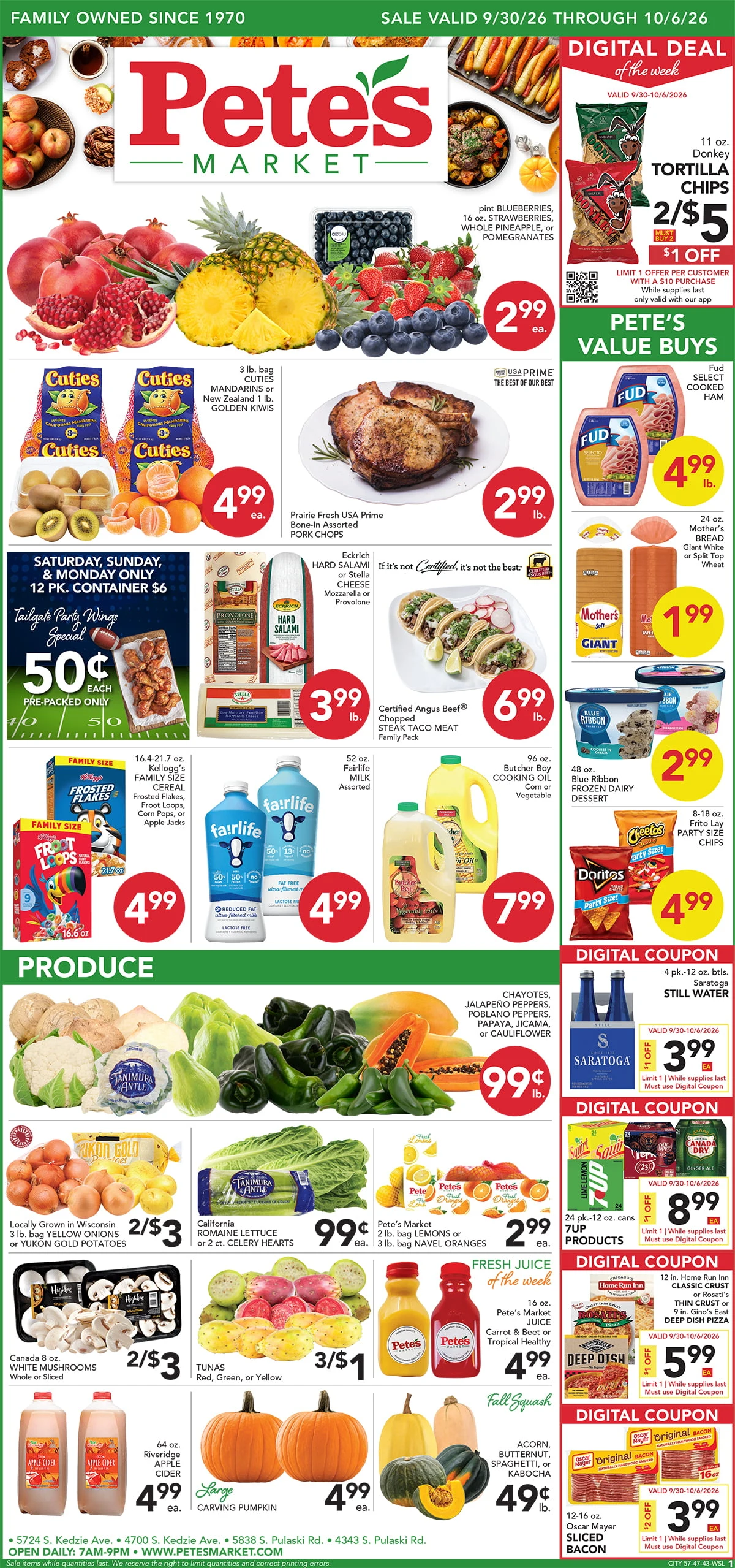 Pete's Market - West Lawn Market Valid Dates 09/30/2026 - 10/06/2026 | View PDF - Page 1