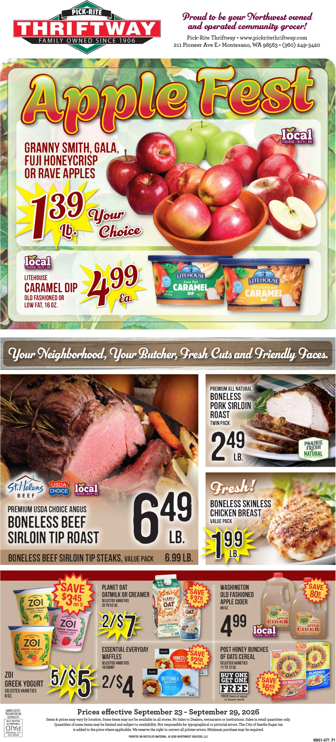Pick Rite Thriftway Pick Rite Thriftway Weekly Ad - Page 1