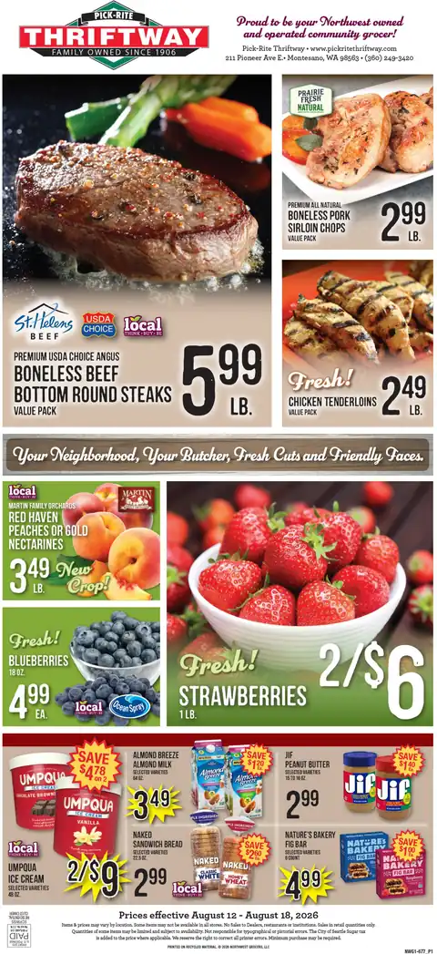 Pick Rite Thriftway Weekly Ad