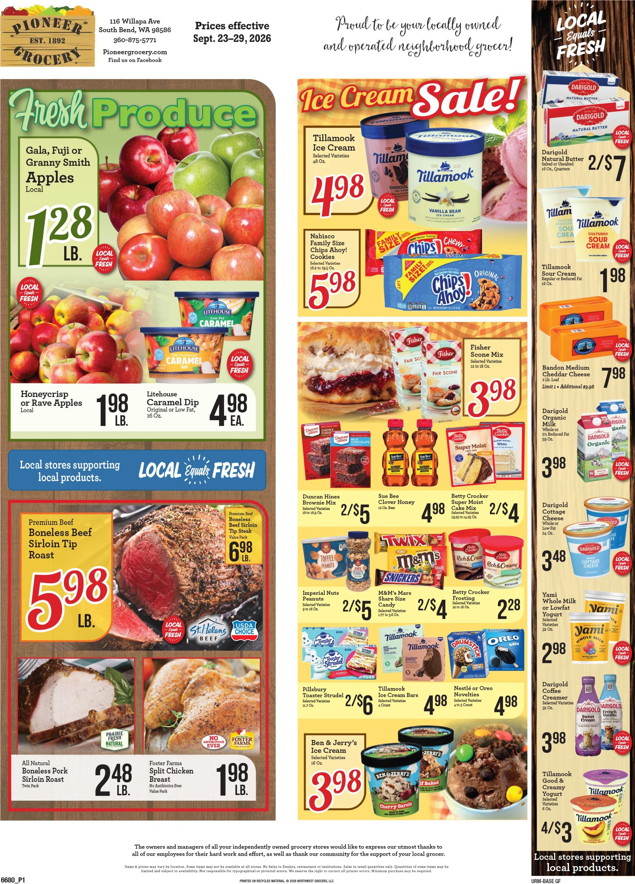 Pioneer Grocery Pioneer Grocery Weekly Ad - Page 1