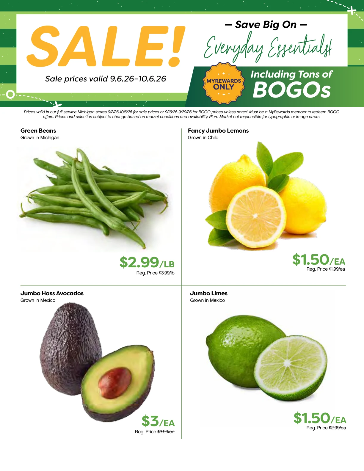 Plum Market - Michigan Monthly Sales Flyer - Page 1