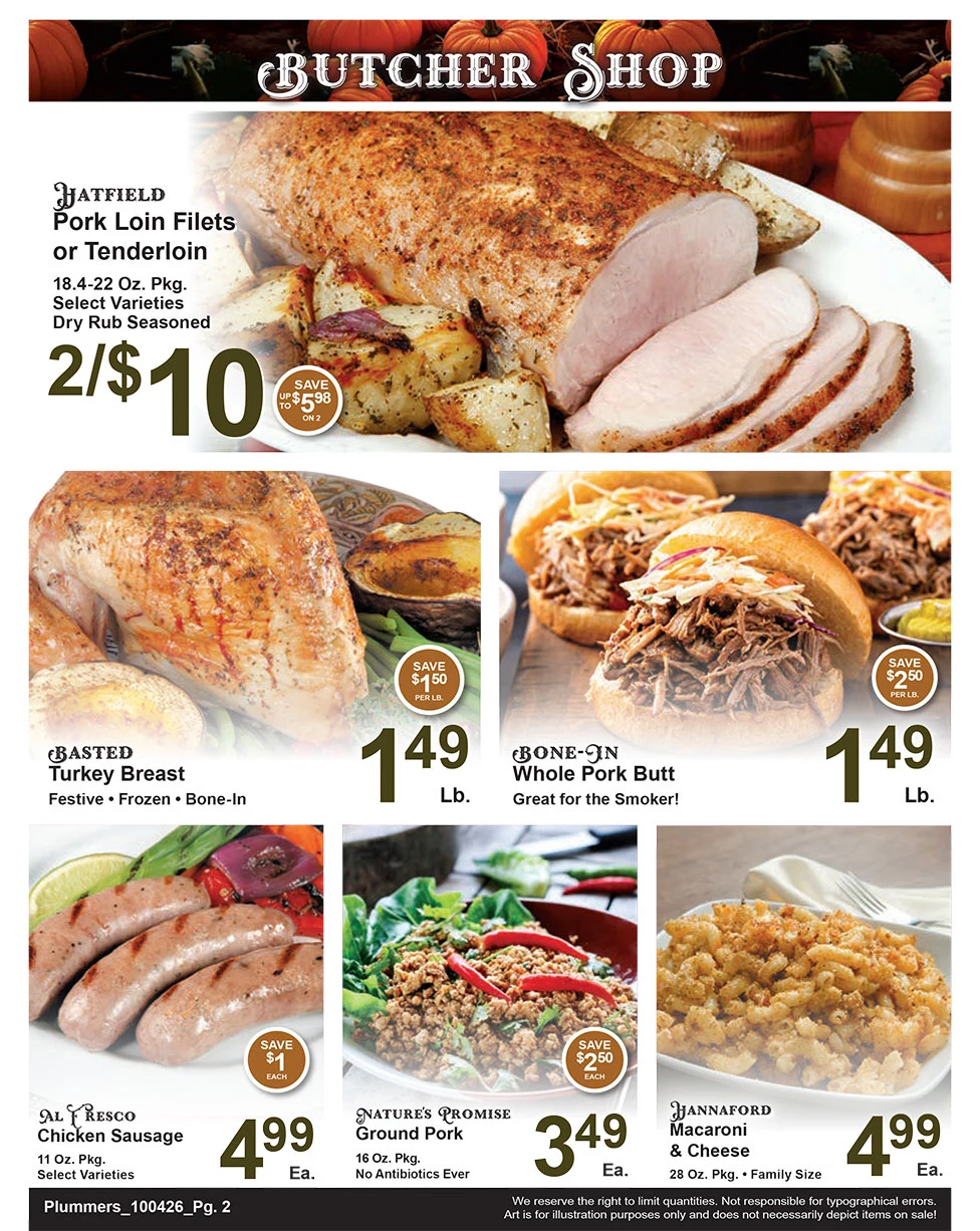 Plummer's Shop 'n Save Weekly Sales Flyer - Page 2