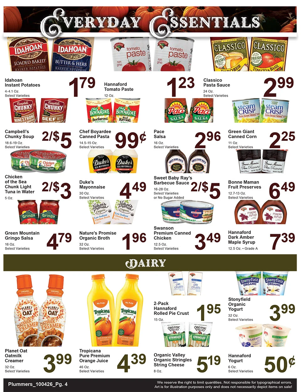 Plummer's Shop 'n Save Weekly Sales Flyer - Page 4