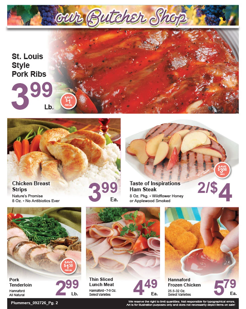 Plummer's Shop 'n Save Weekly Sales Flyer - Page 2