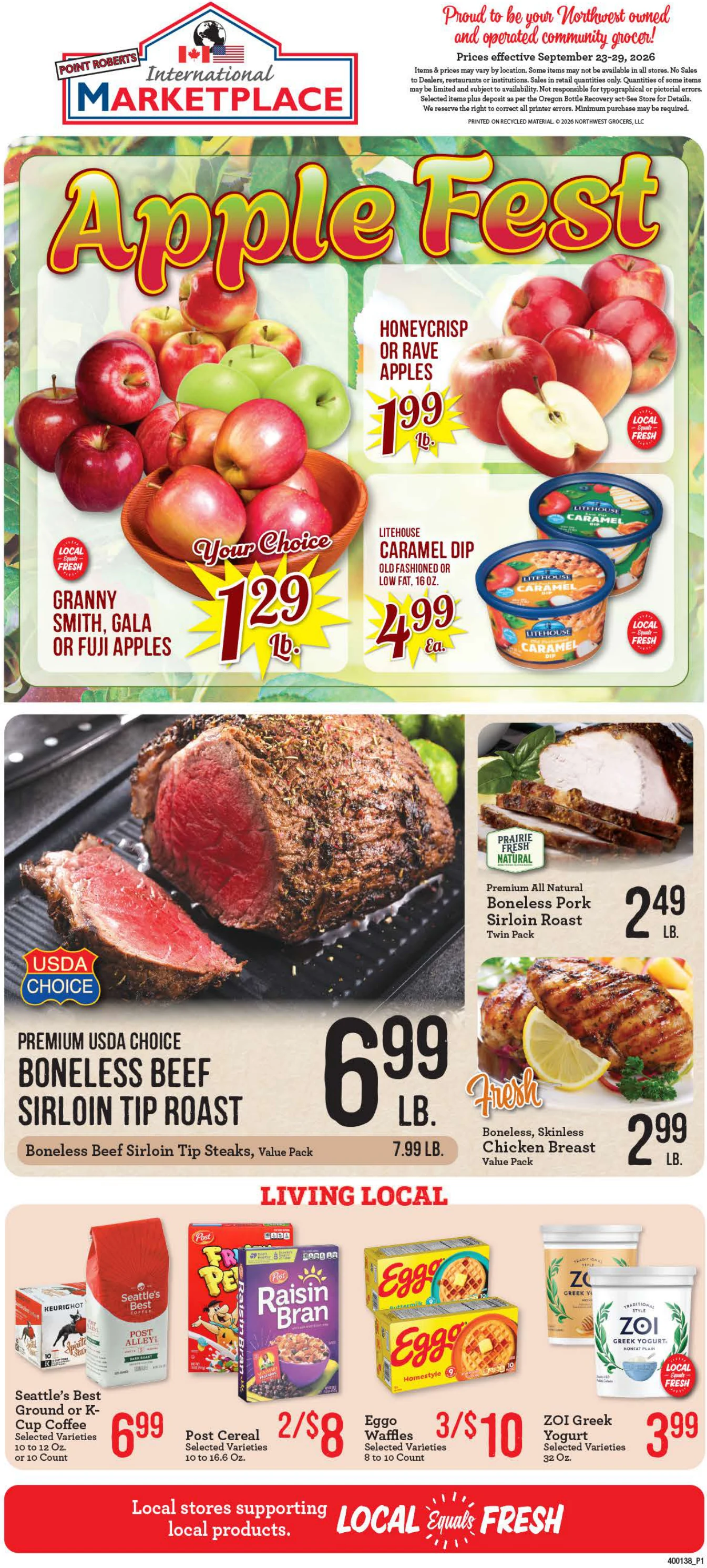 Point Roberts Marketplace Point Roberts Marketplace Weekly Ad - Page 1