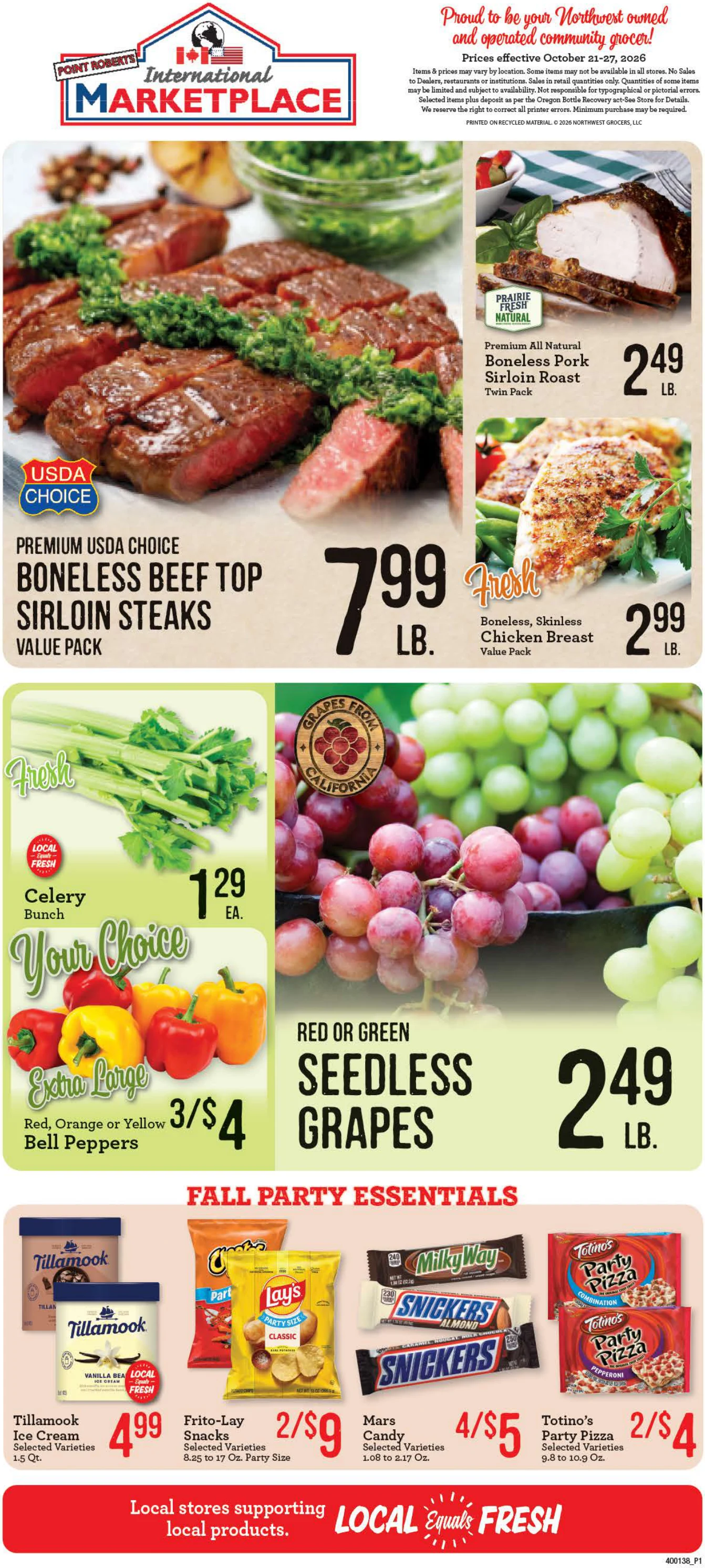 Point Roberts Marketplace Point Roberts Marketplace Weekly Ad - Page 1