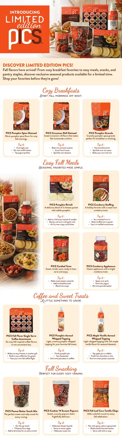 Enjoy Our Fall Flavors