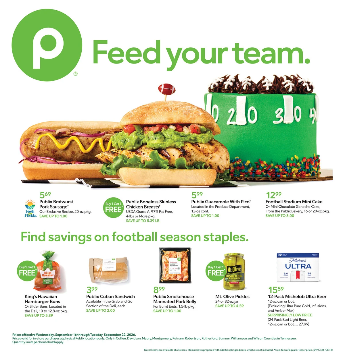 Publix Weekly Ad - Sneak Peek - Page 1