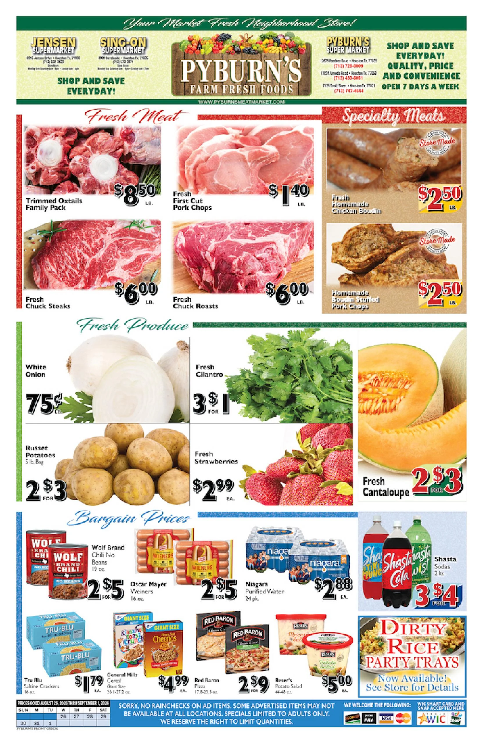 Pyburn's Farm Fresh Foods Indexed Weekly - Page 1