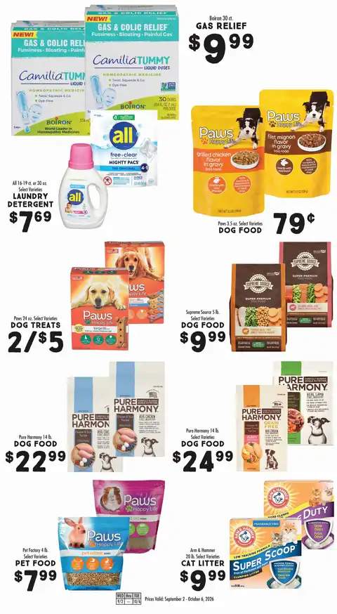 Pet and Baby Savings in September