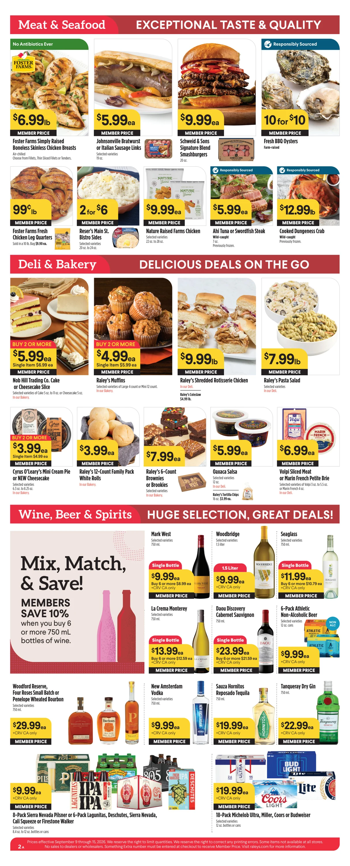 Raleys Raley's Weekly Ad 9/9-9/15 - Page 2