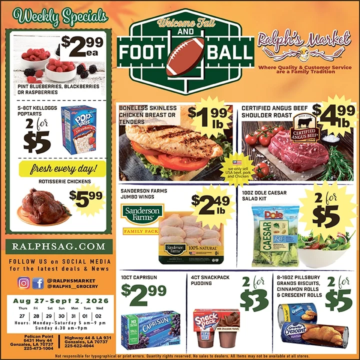 Ralphs Market Gonzales Weekly Ad - Page 1
