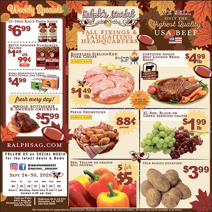Ralphs Market Gonzales Weekly Ad - Page 1