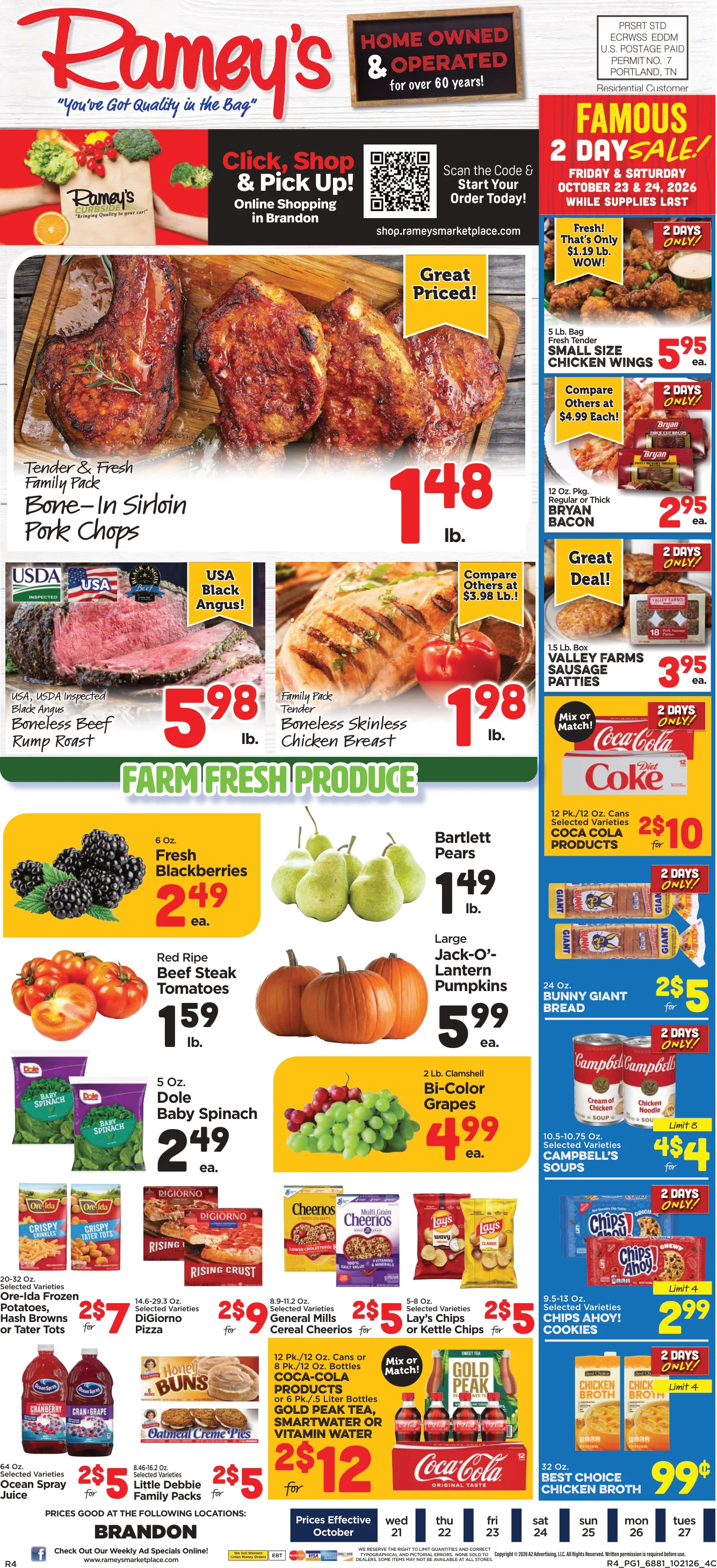 Ramey's Marketplace Weekly Ad - Page 1