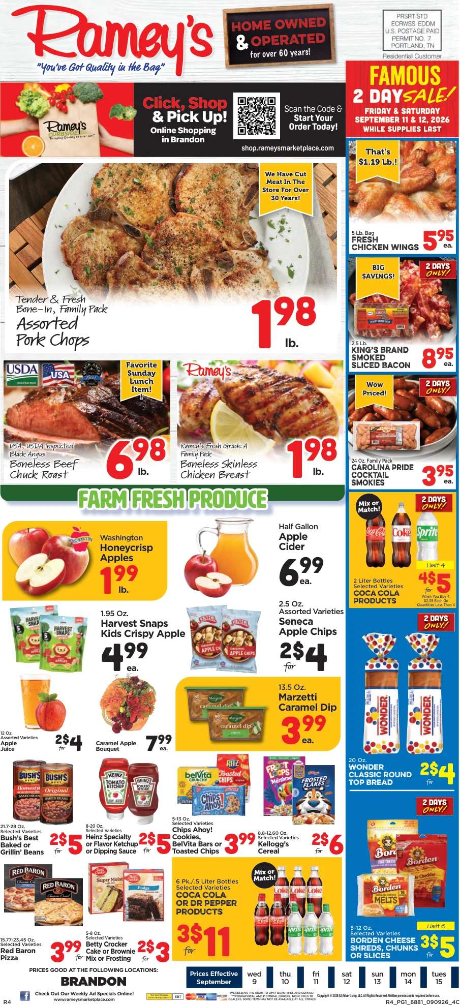 Ramey's Marketplace Weekly Ad - Page 1