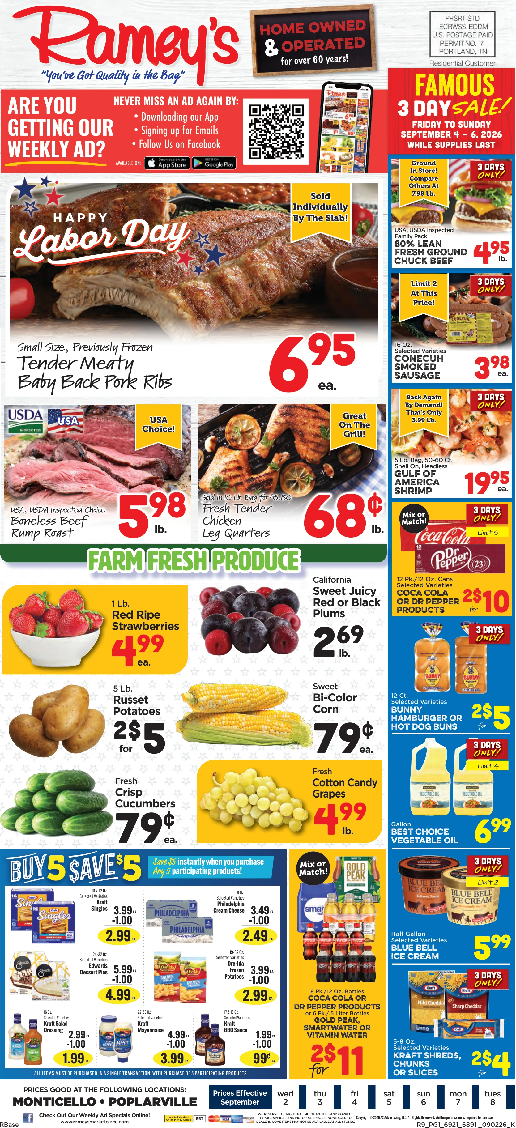 Ramey's Marketplace Weekly Ad - Page 1