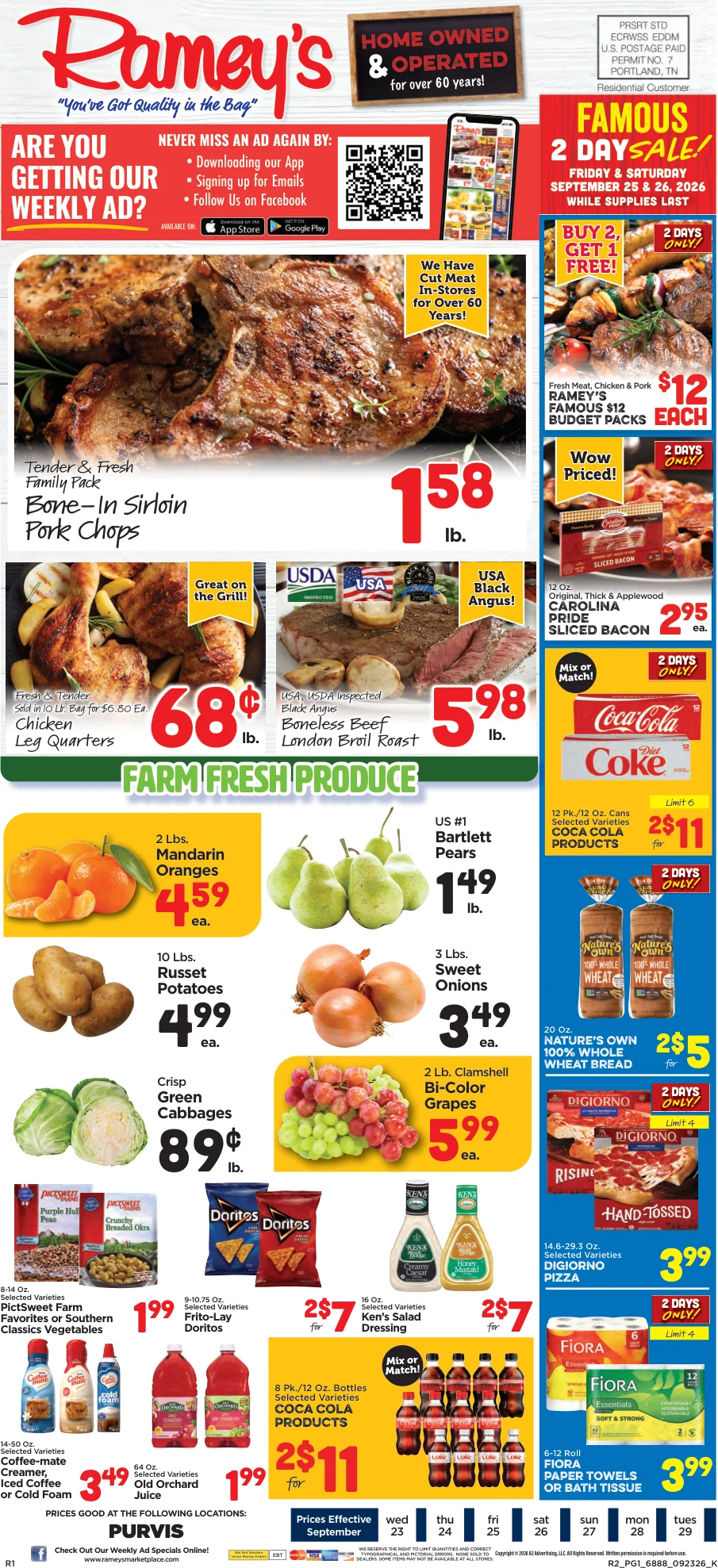 Ramey's Marketplace Weekly Ad - Page 1