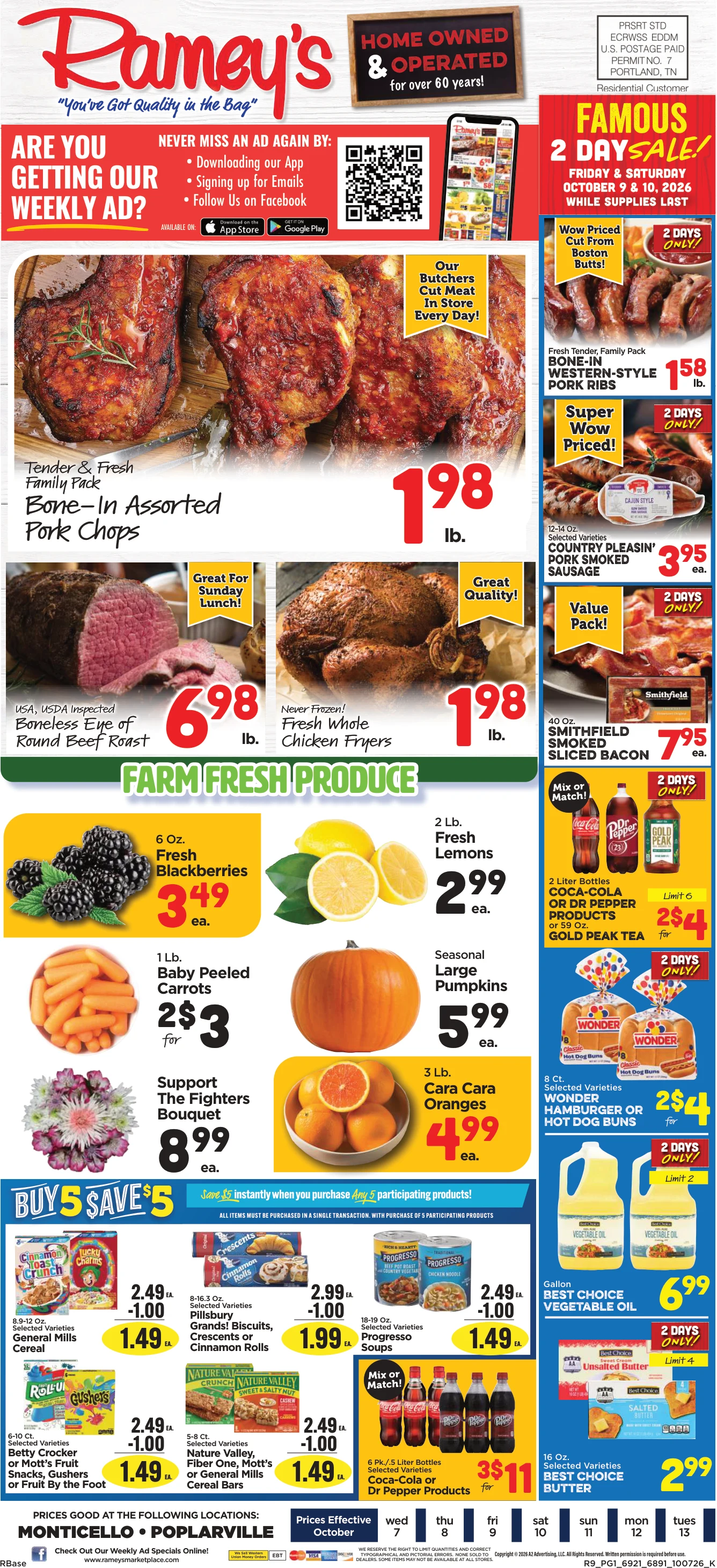 Ramey's Marketplace Weekly Ad - Page 1