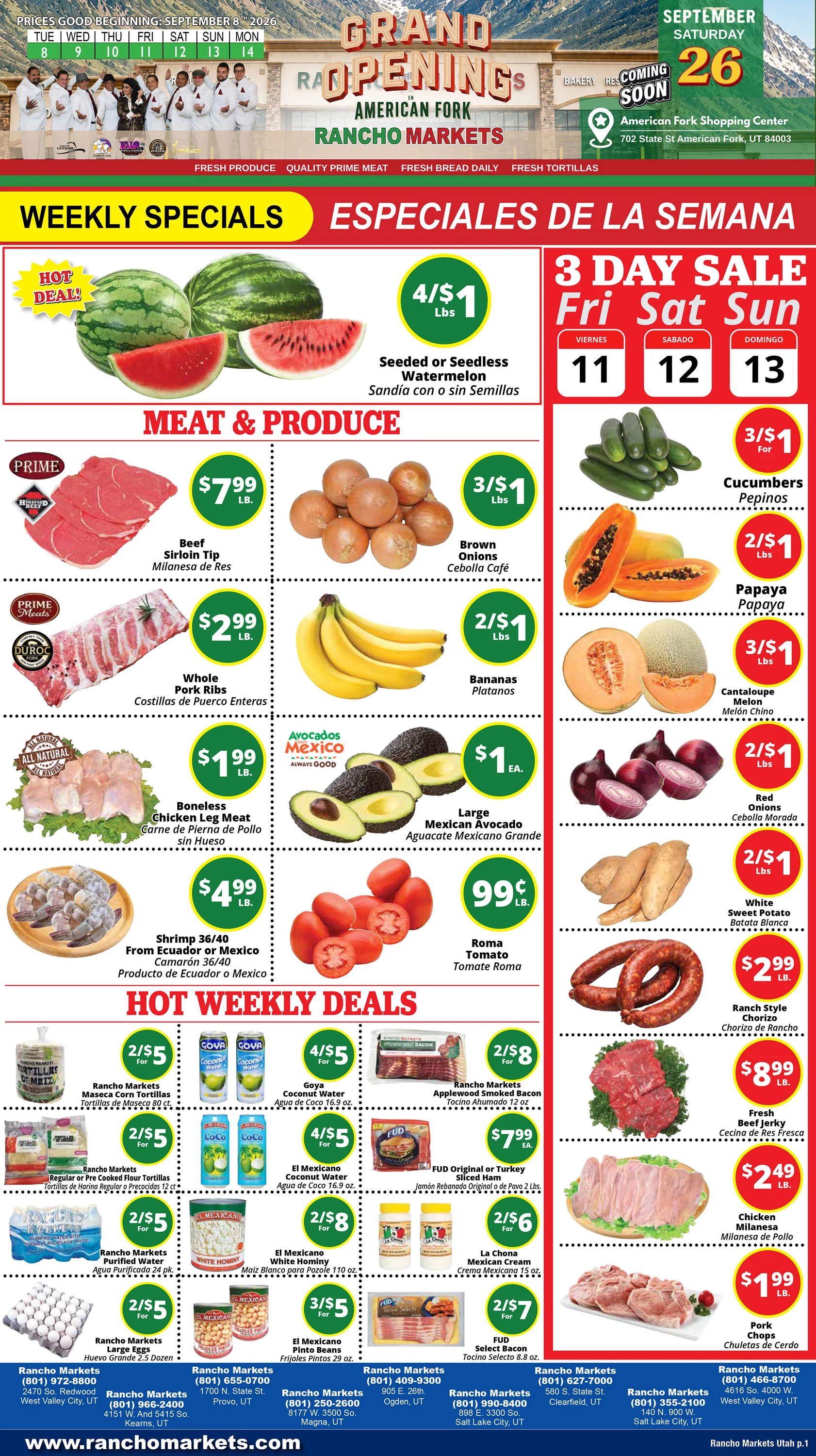 Rancho Markets Weekly Flyer | 1 2 3 4 5 - Page 1