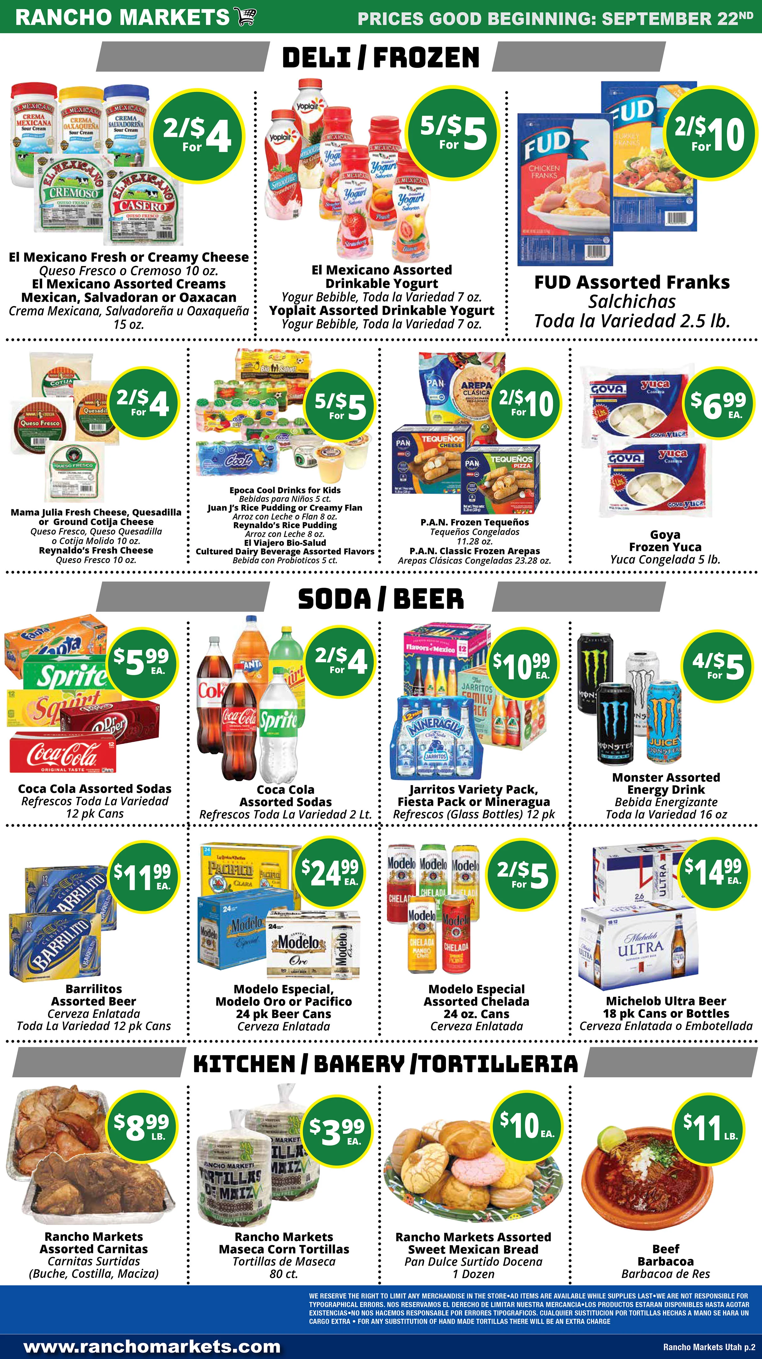Rancho Markets Weekly Flyer | 1 2 3 4 5 6 - Page 2