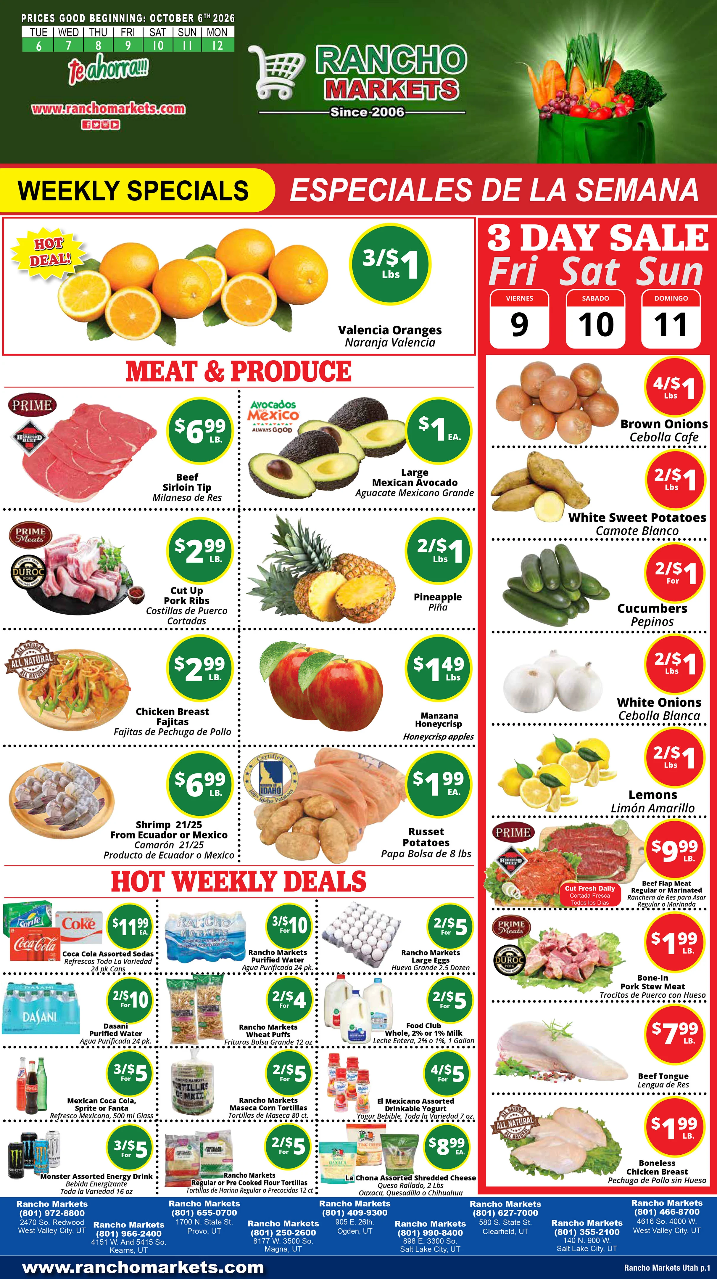 Rancho Markets Weekly Flyer | 1 2 3 4 5 - Page 1